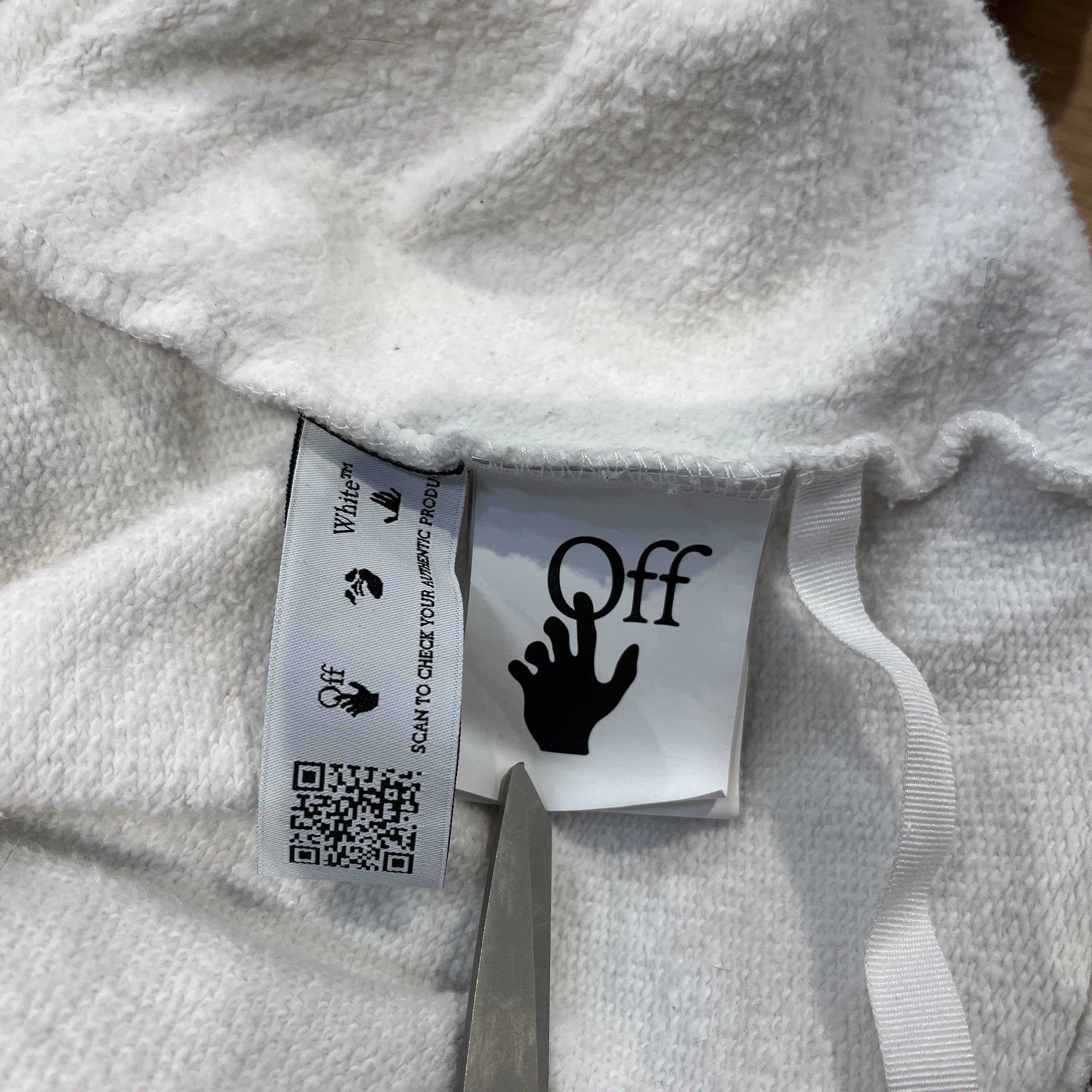 OFF-WHITE/Sweatshirt/XS/Cotton/WHT/Acrylic Arrow view 4
