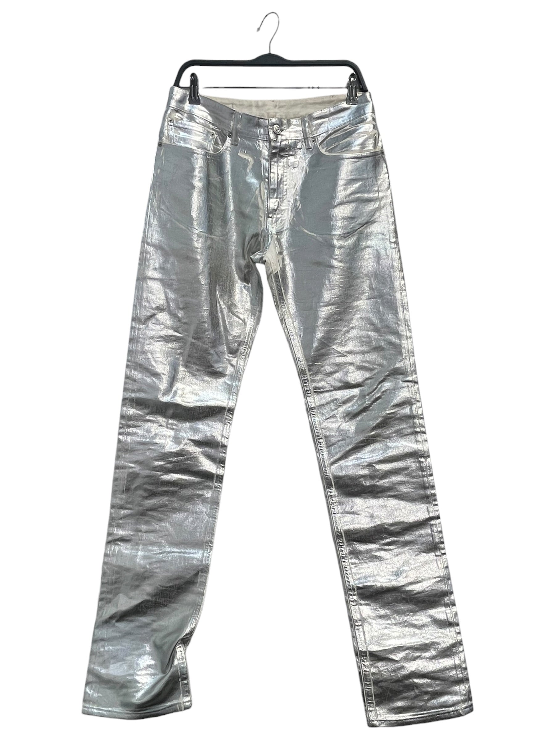 MM6/Straight Pants/42/Cotton/SLV/SLVR OVER WHT view 1