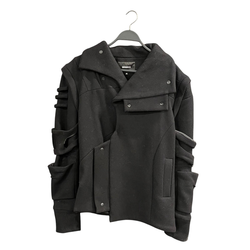 DEMOBAZA/Coat/S/Wool/BLK/Strap Sleeve