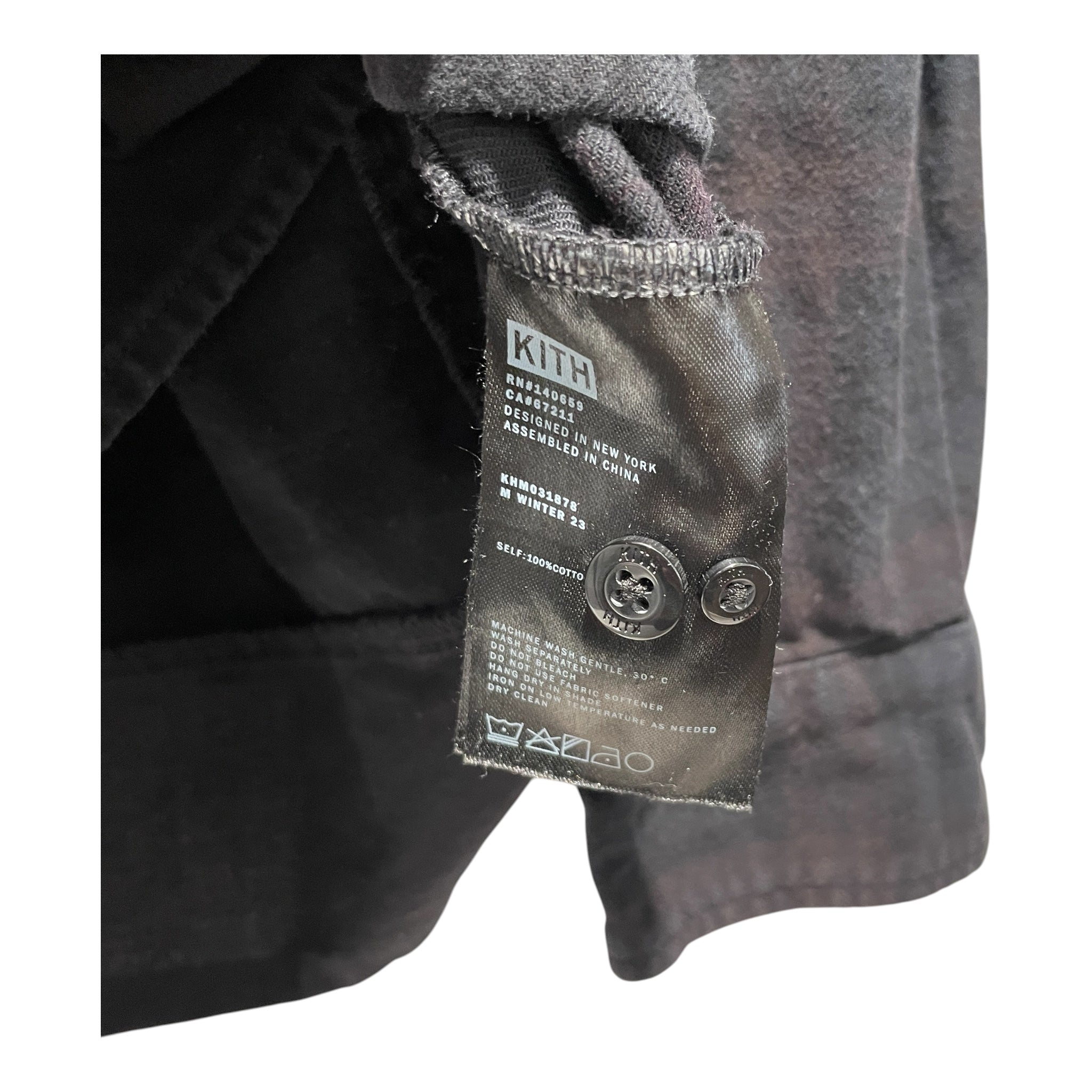 KITH/Flannel Shirt/XL/Cotton/BLK/Plaid/ view 3
