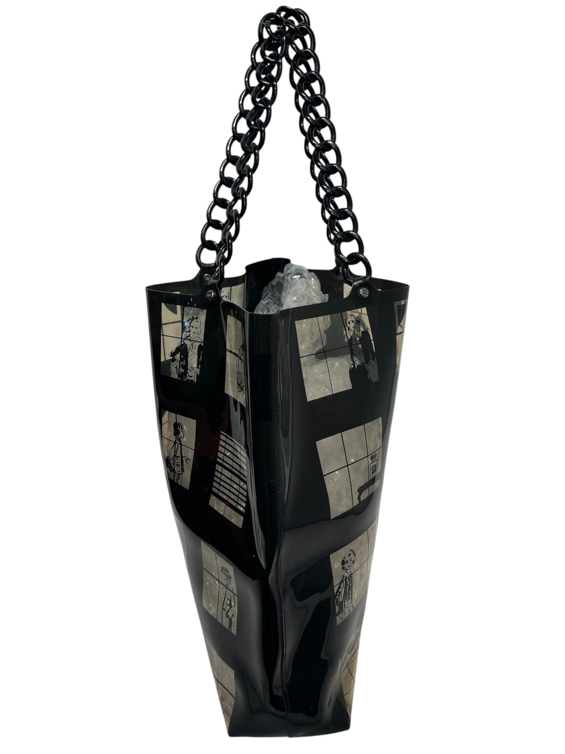 CHANEL/Tote Bag/BLK/COCO CHANEL WIDOWTOTE view 2