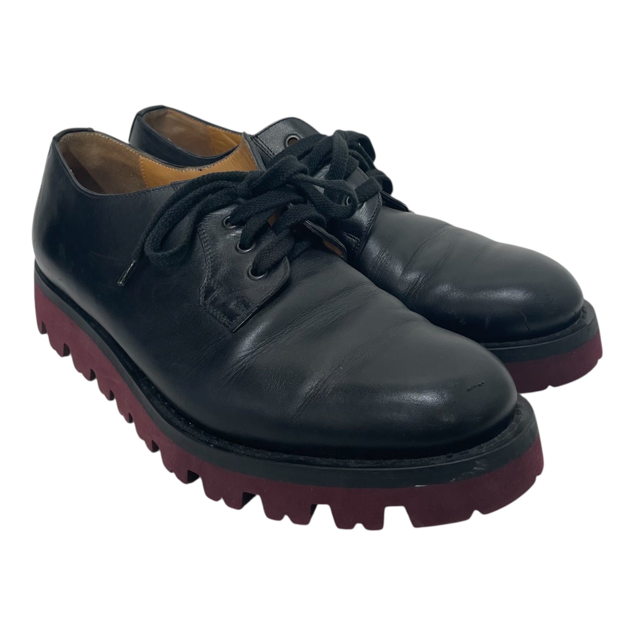 VALENTINO GARAVANI/Dress Shoes/US 11/Leather/BLK/LACE UP DERBY view 1
