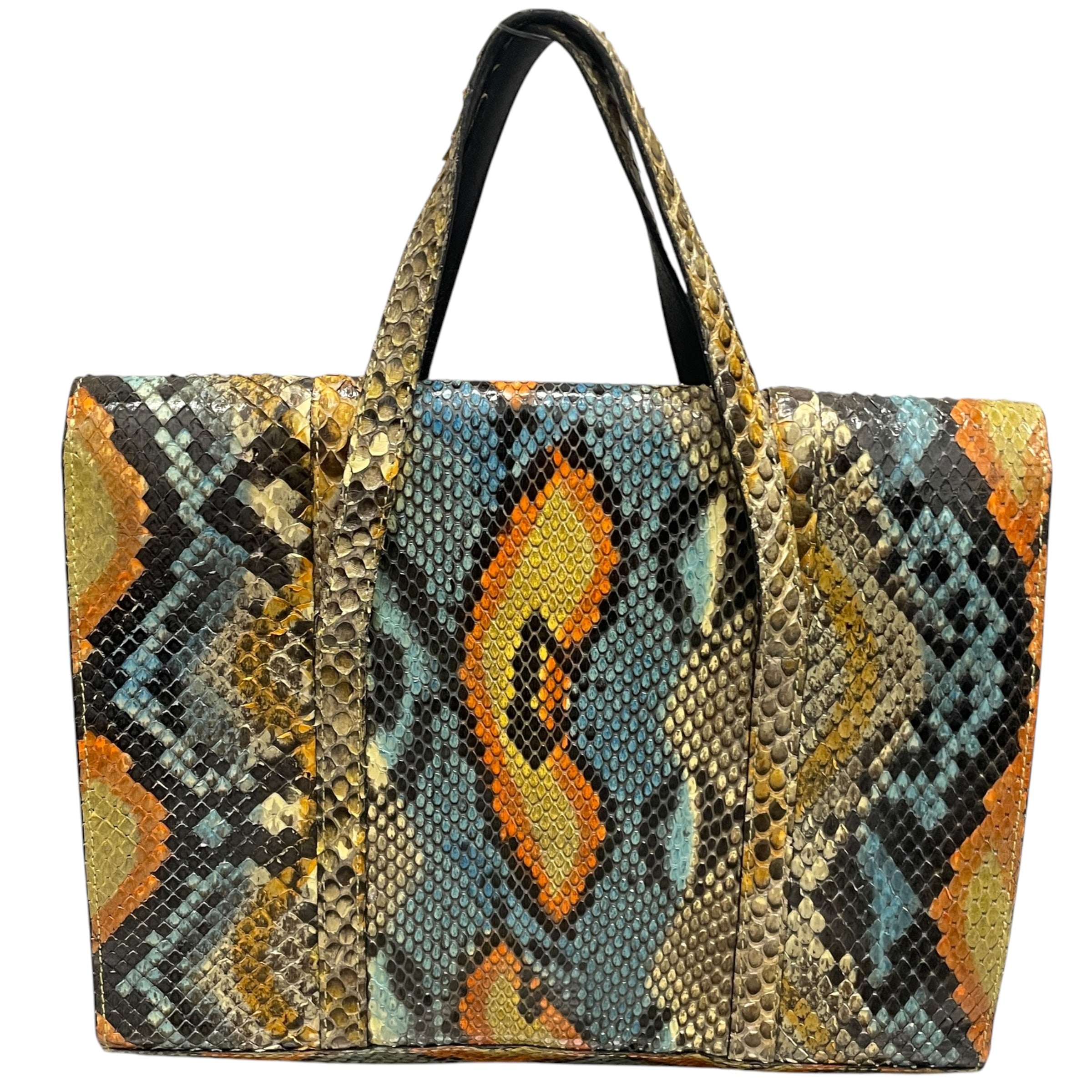 CHANEL/Hand Bag/Animal Pattern/Leather/MLT/90'S PYTHON MULTI view 2