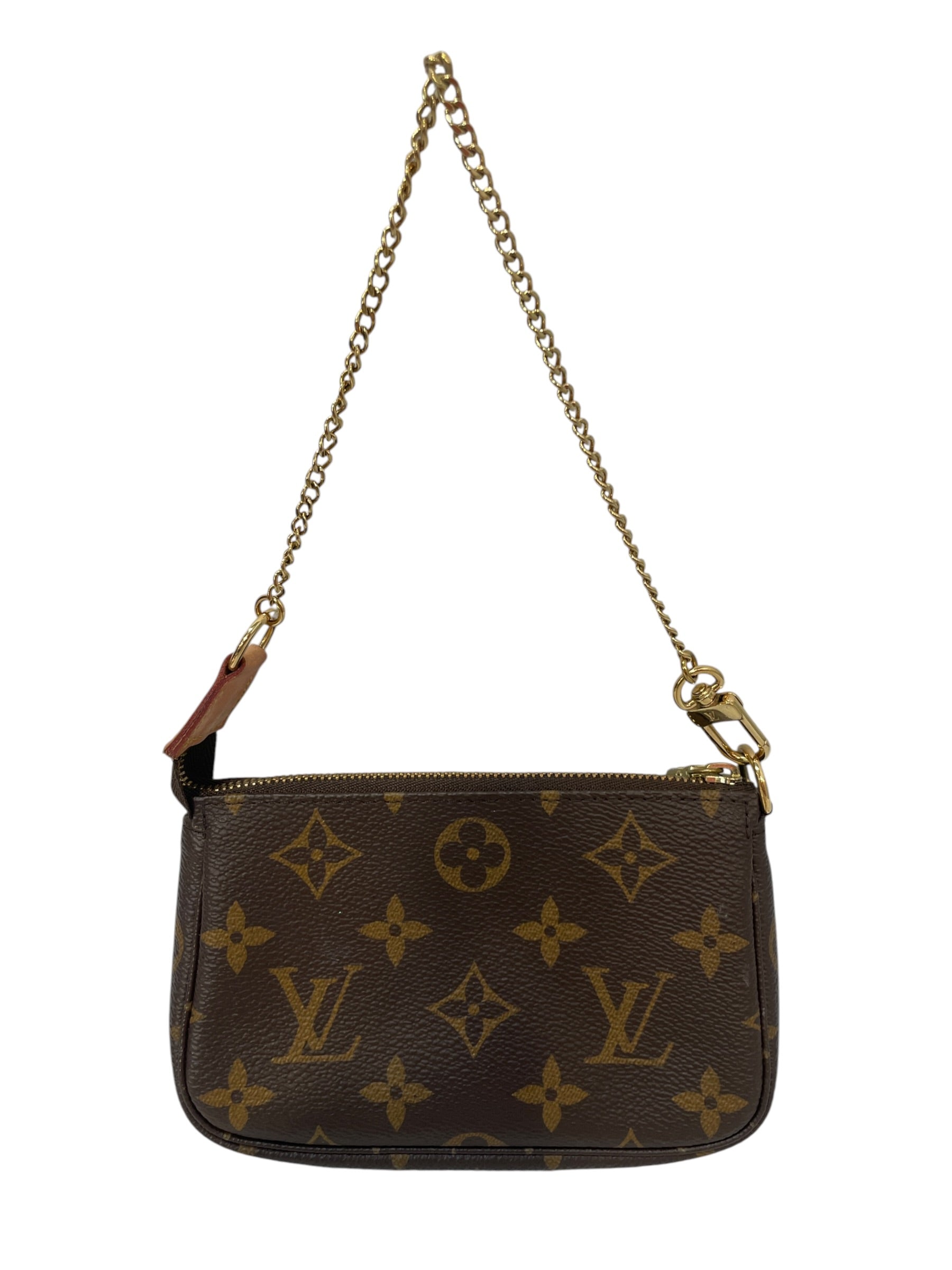 LOUIS VUITTON/Pouch/Monogram/Leather/BRW/mini pochette view 2