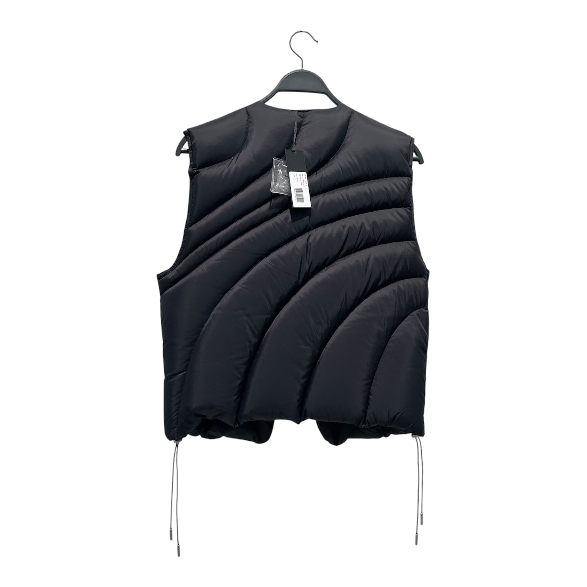 HELIOT EMIL/Puffer Vest/M/Nylon/BLK/snap buttons metal ring view 2