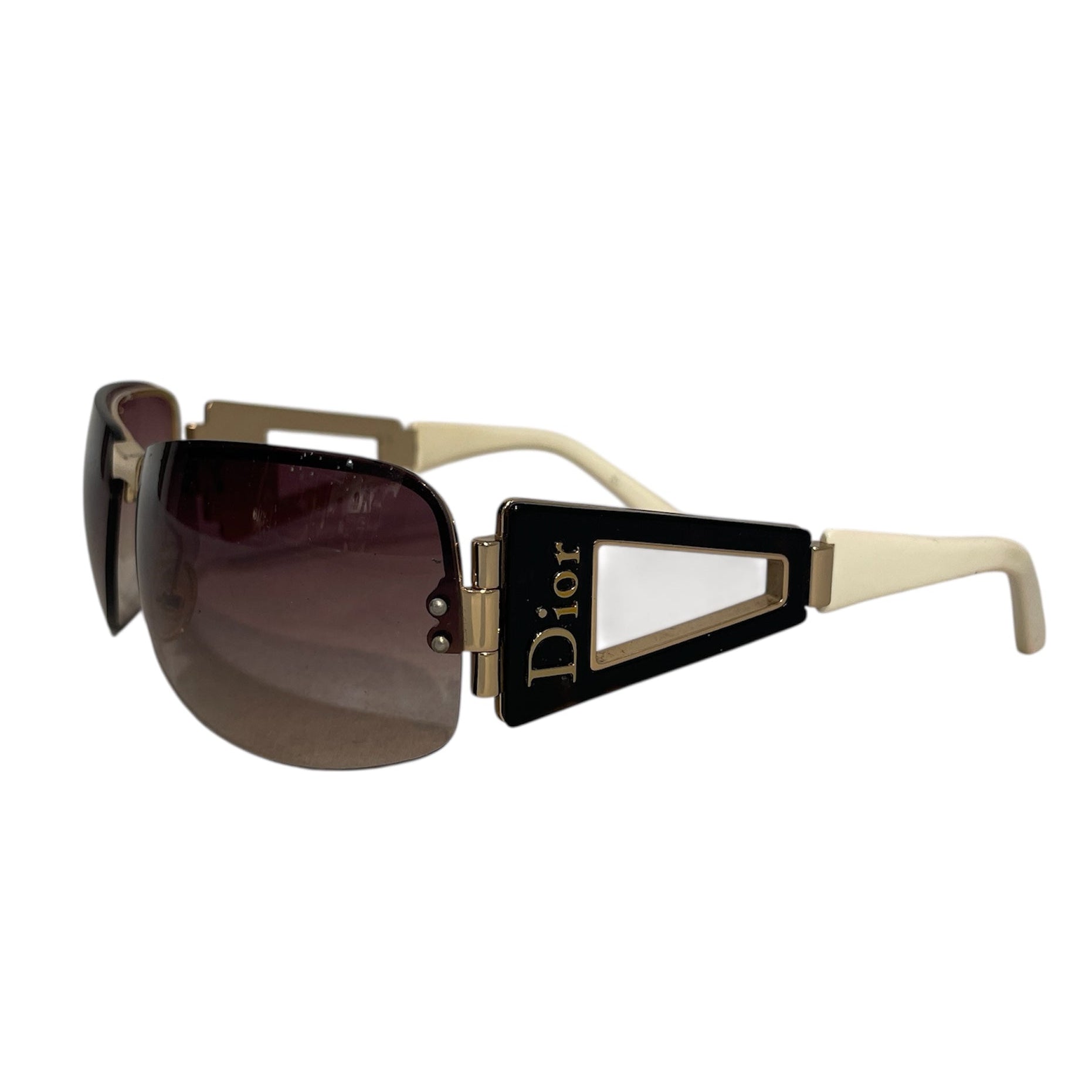 Christian Dior/Sunglasses/Celluloid/WHT/ view 2