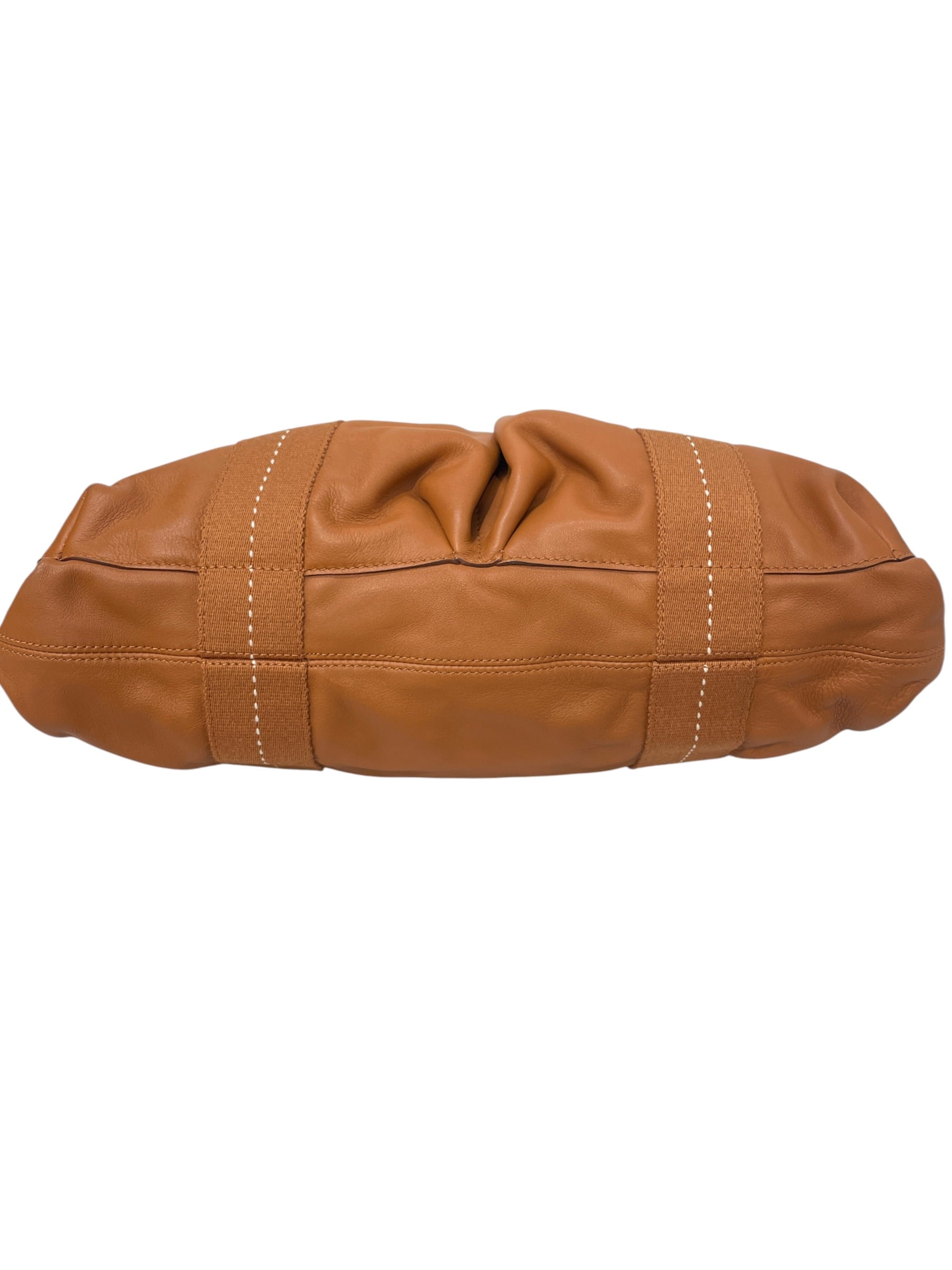 HERMES/Hand Bag/Leather/Camel/ view 3
