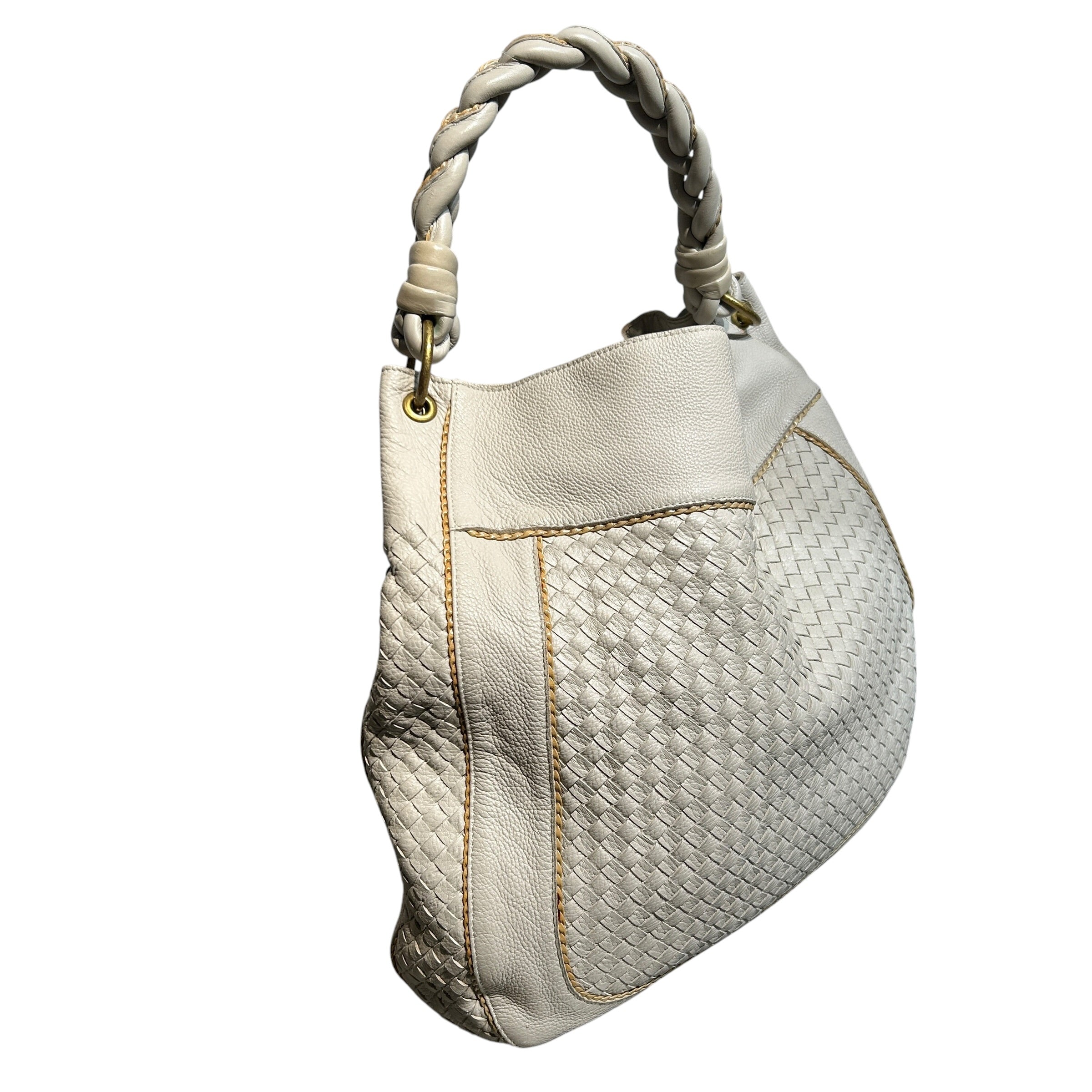 BOTTEGA VENETA/Tote Bag/Leather/CRM/Intrecciato Hobo Shoulder Bag view 6