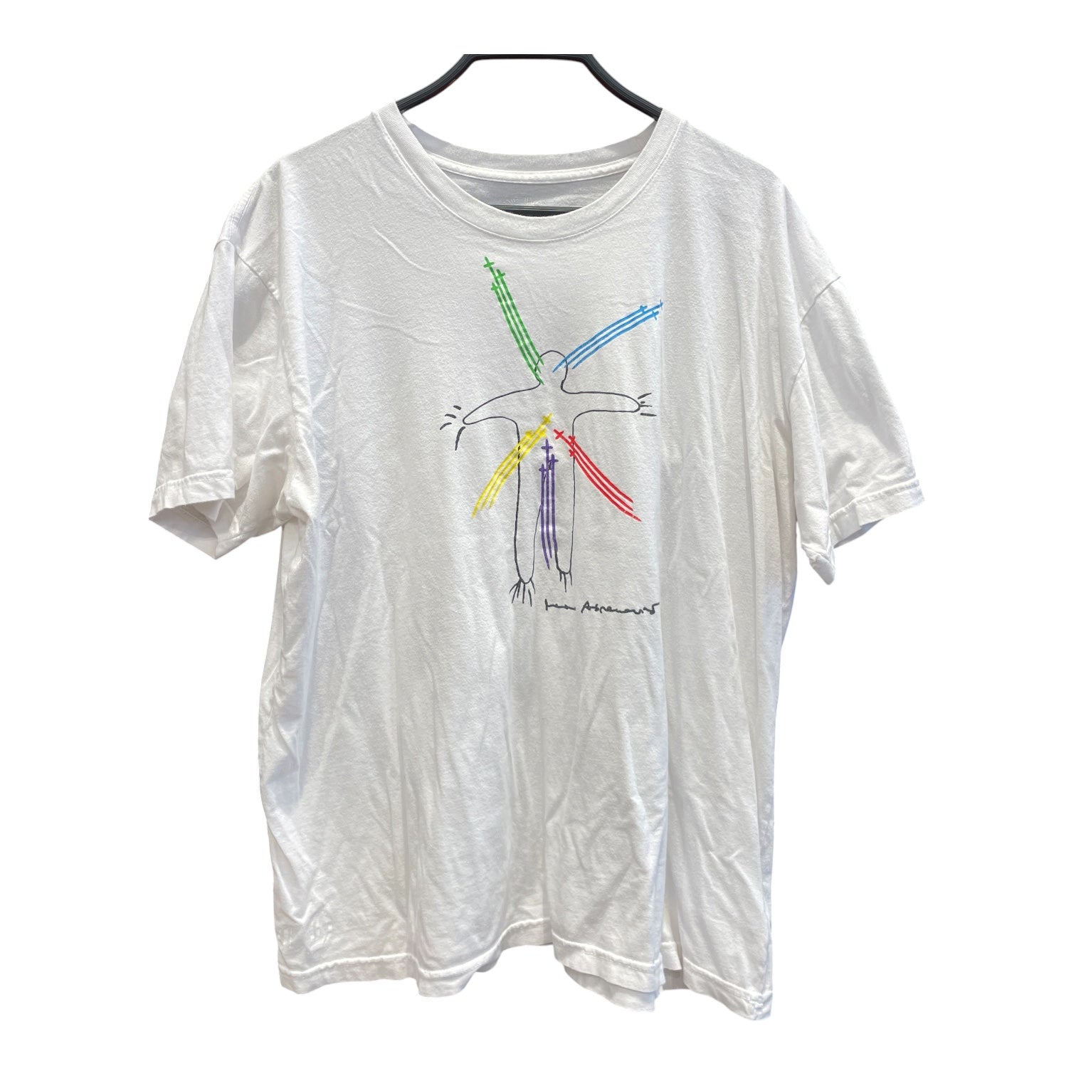 CHROME HEARTS/T-Shirt/XXL/Cotton/WHT/Graphic/MARINA ABRAMOVIE STICK FIGURE view 1