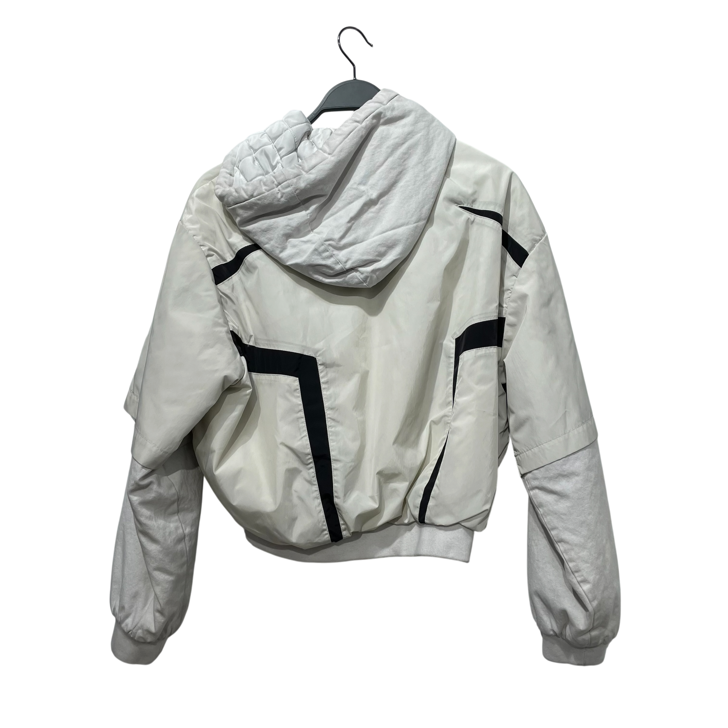 Praying/Windbreaker/S/Cotton/WHT/Graphic/Hooded Track Jacket view 1