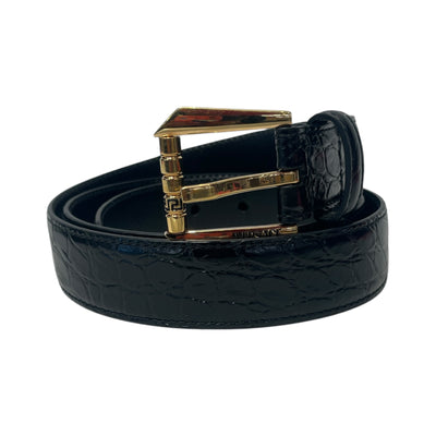 VERSACE/Cross Body Bag/Monogram/BLK/