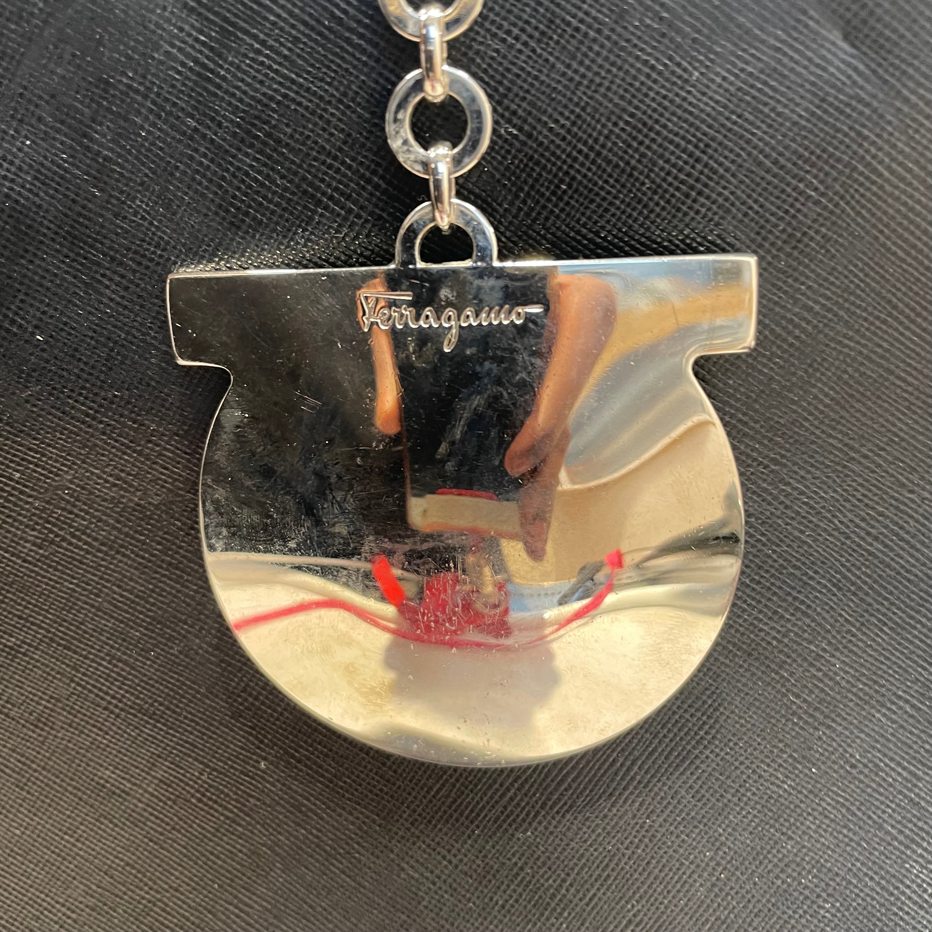 Salvatore Ferragamo/Hand Bag/Leather/BLK/vara leather view 3