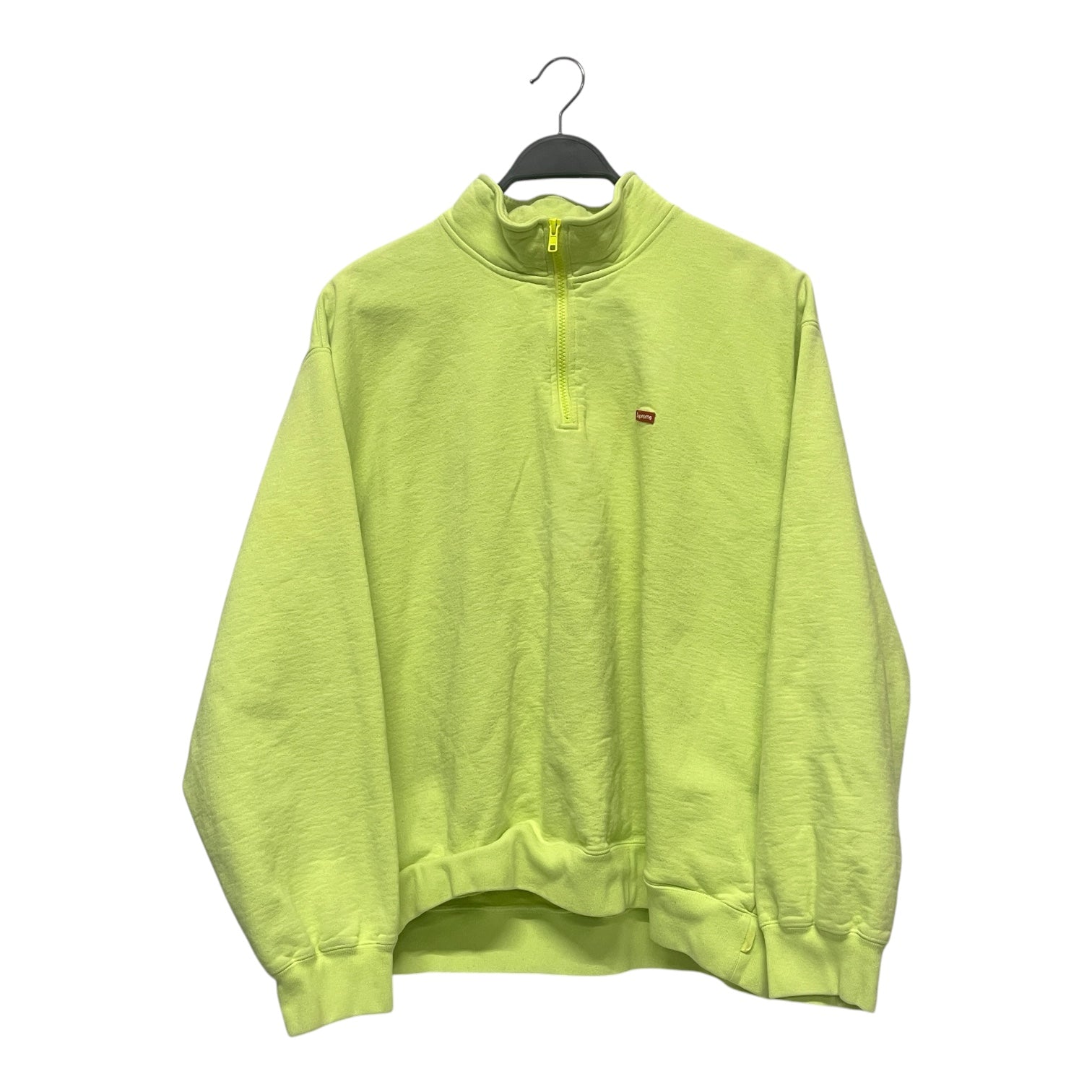 Supreme/Sweatshirt/L/Cotton/YEL/SMALL BOX LOGO QURT ZIP view 1