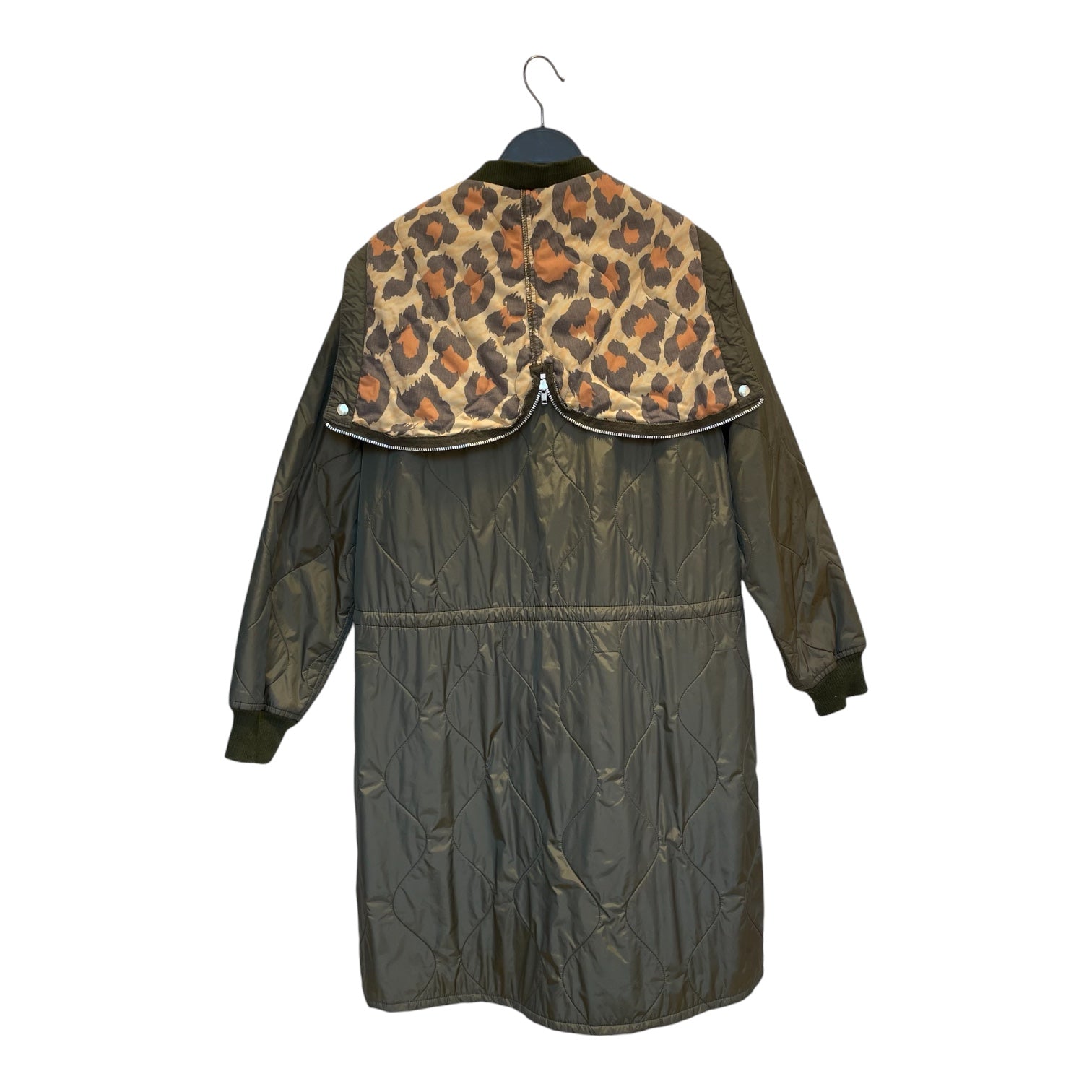 tricot COMME des GARCONS/Coat/Quilted/cheetah inside view 2