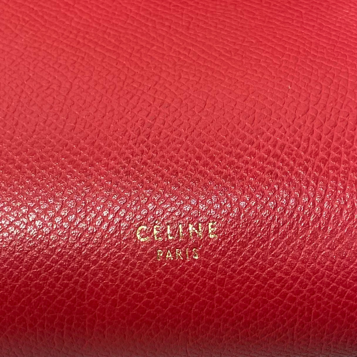 CELINE/Cross Body Bag/Leather/RED/CELINE Calfskin Bag view 4
