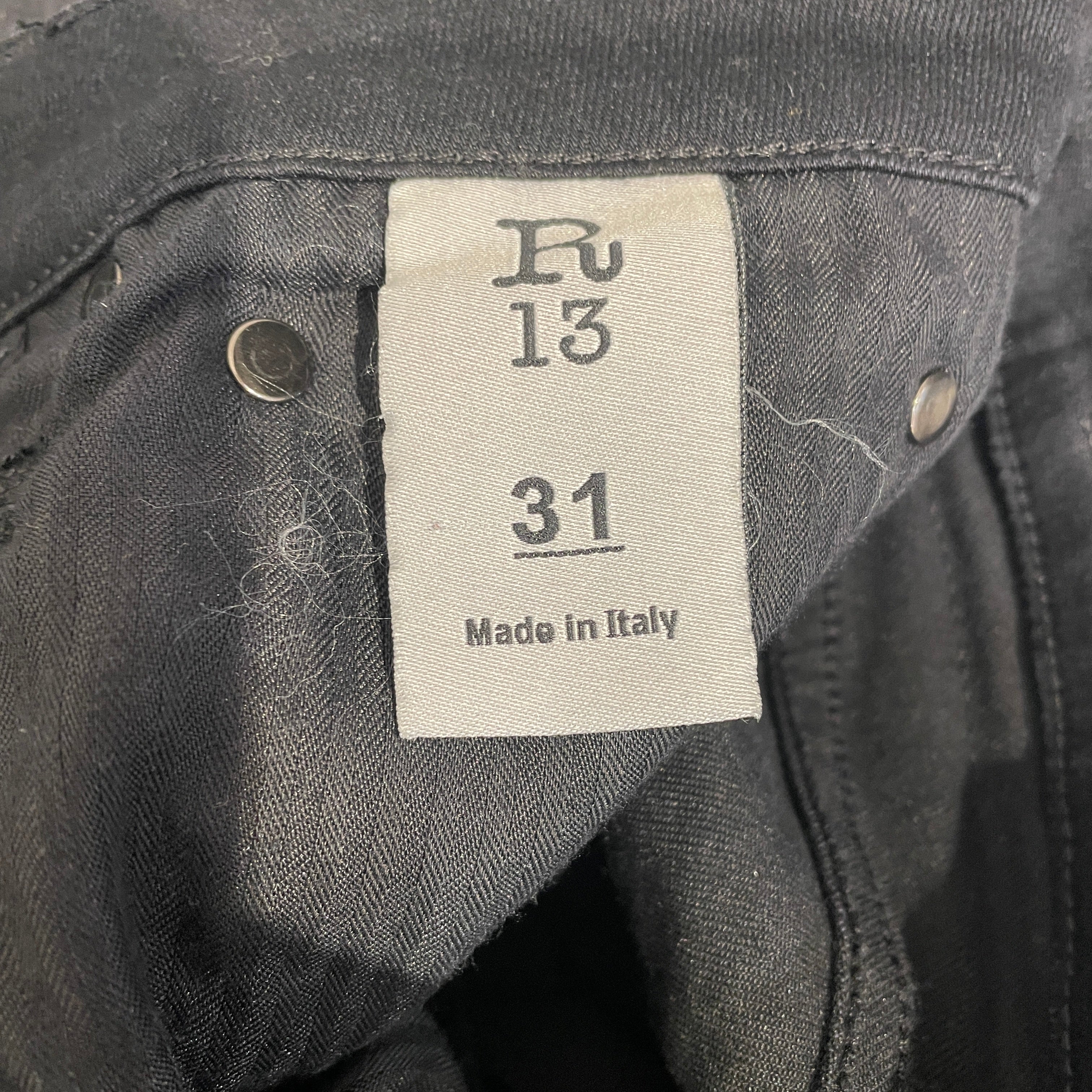 R13/Skinny Pants/31/Cotton/BLK/ view 3