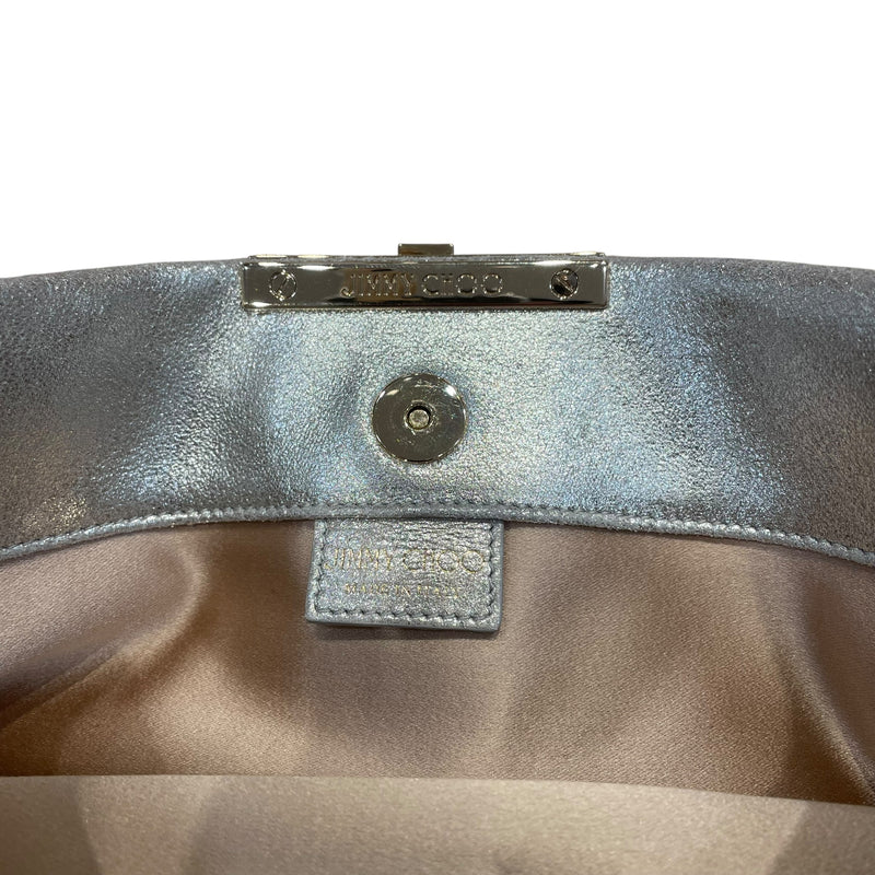 JIMMY CHOO/Clutch Bag/Suede/SLV/