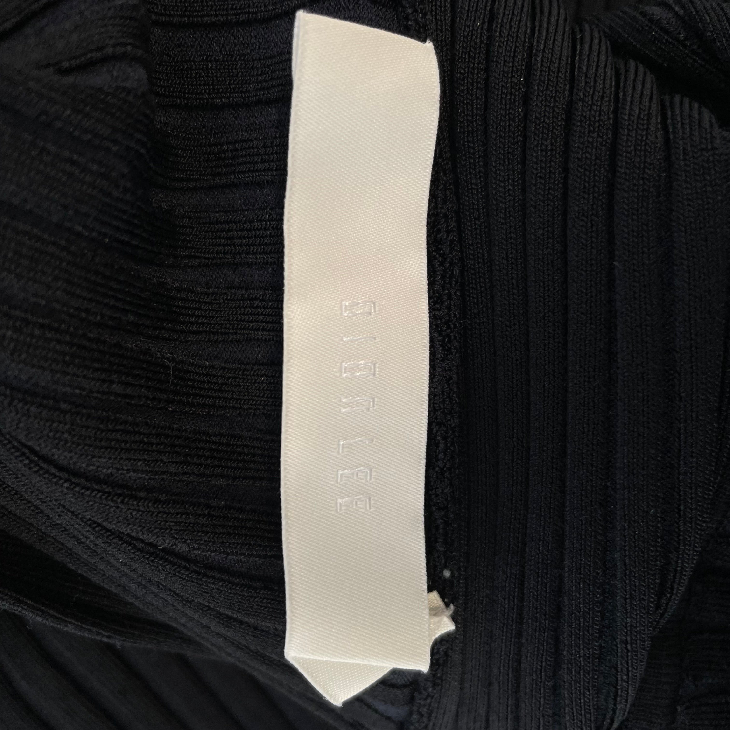 DION LEE/LS Dress/4/Rayon/BLK/RIBB/ELAZTIC/OPEN BACK view 3
