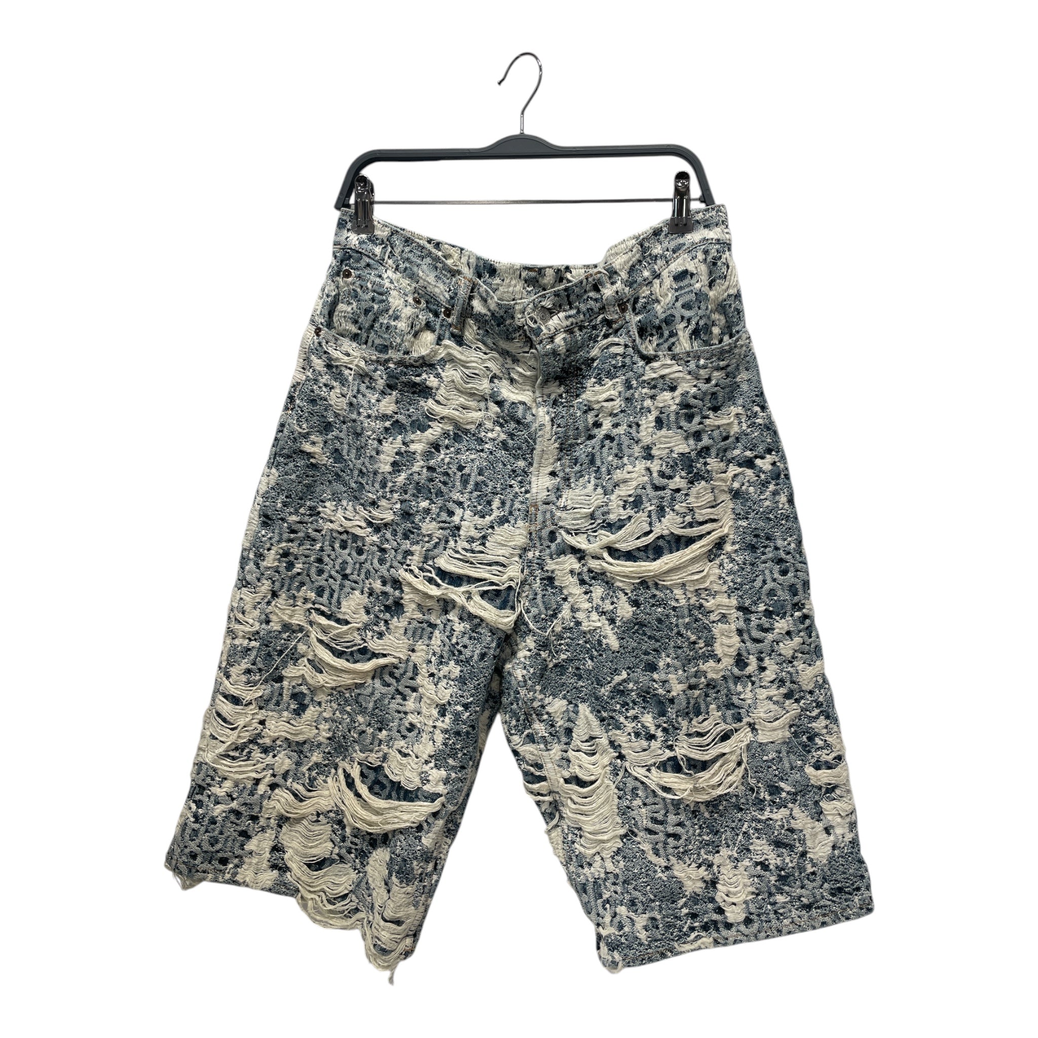 Acne Studios/Shorts/52/Denim/BLU/DISTRESSED DENIM view 1