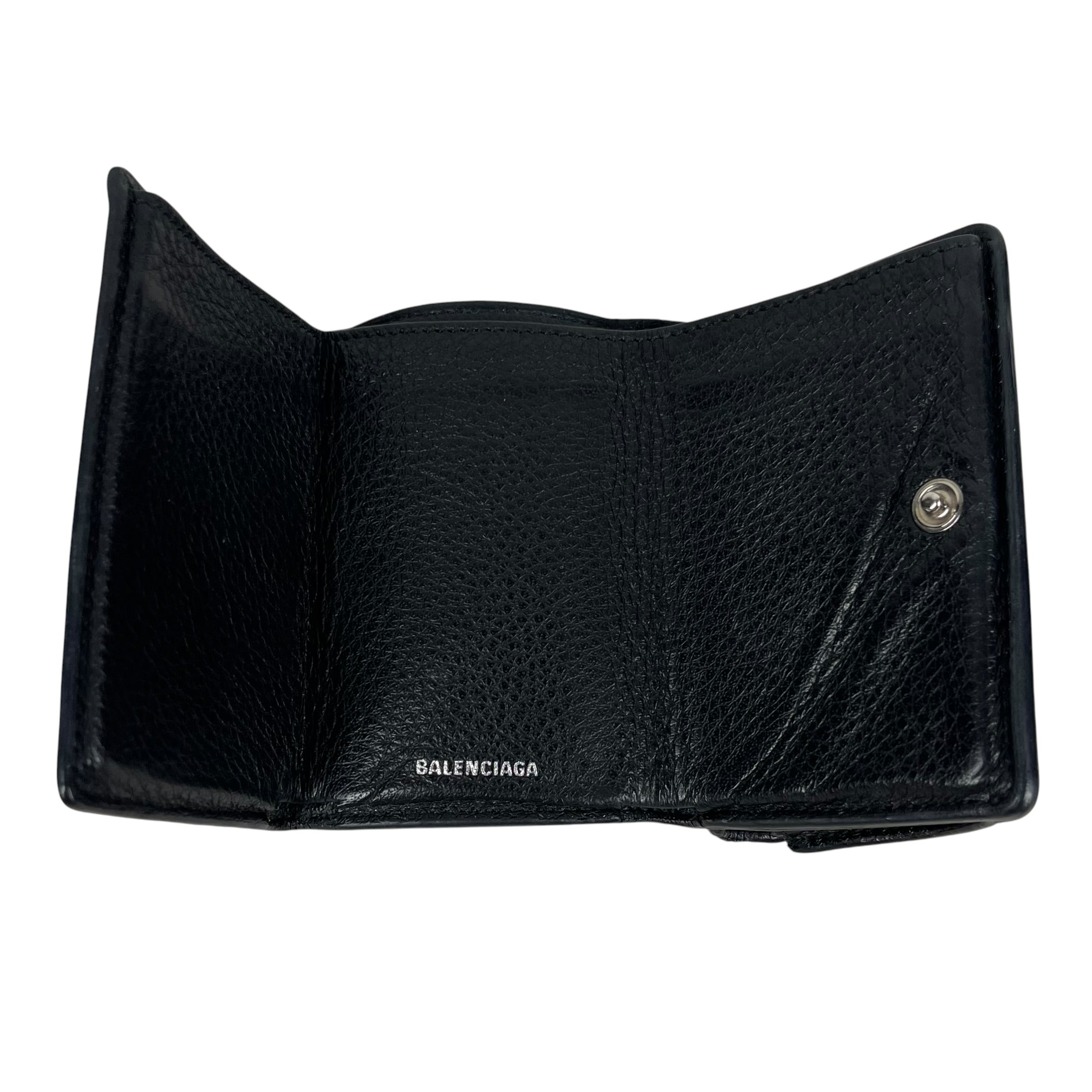 BALENCIAGA/Wallet/Lambskin/BLK/Balenciaga Logo Wallet view 2