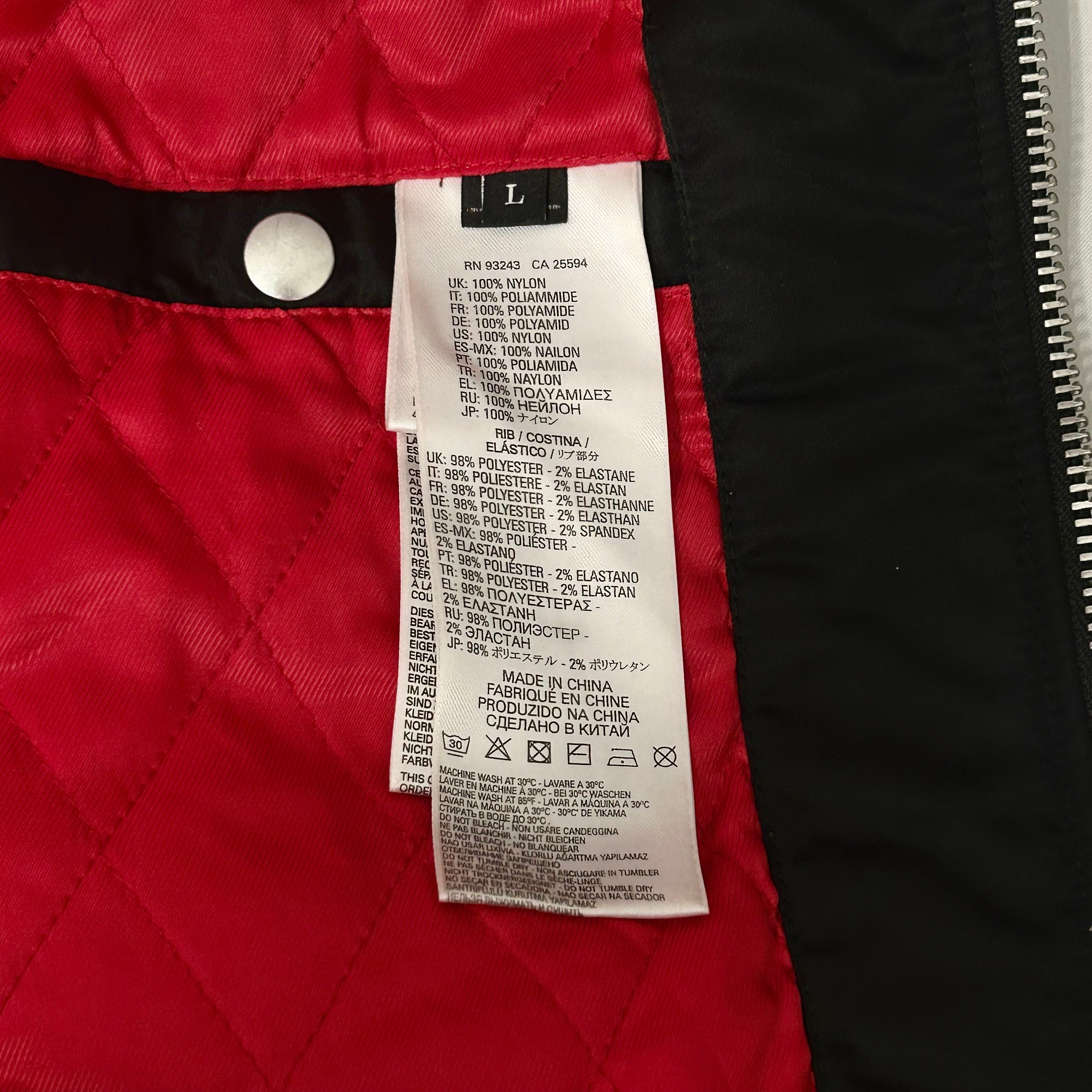 DIESEL/Jacket/L/Nylon/BLK/nylon denim zipper bomber view 4