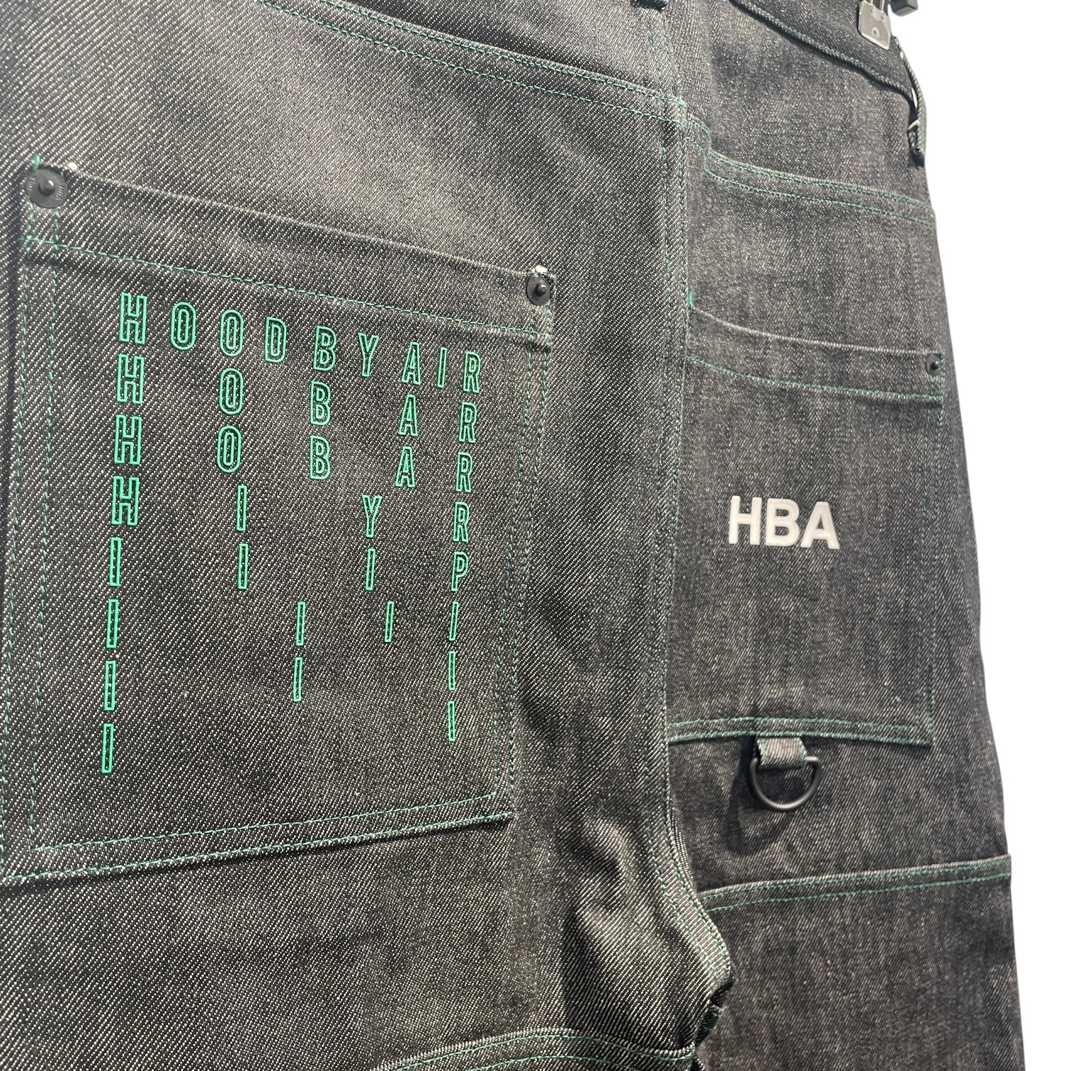 HOOD BY AIR./Pants/XL/Cotton/IDG/Graphic/H13A20-2069 LONG JEANS view 7