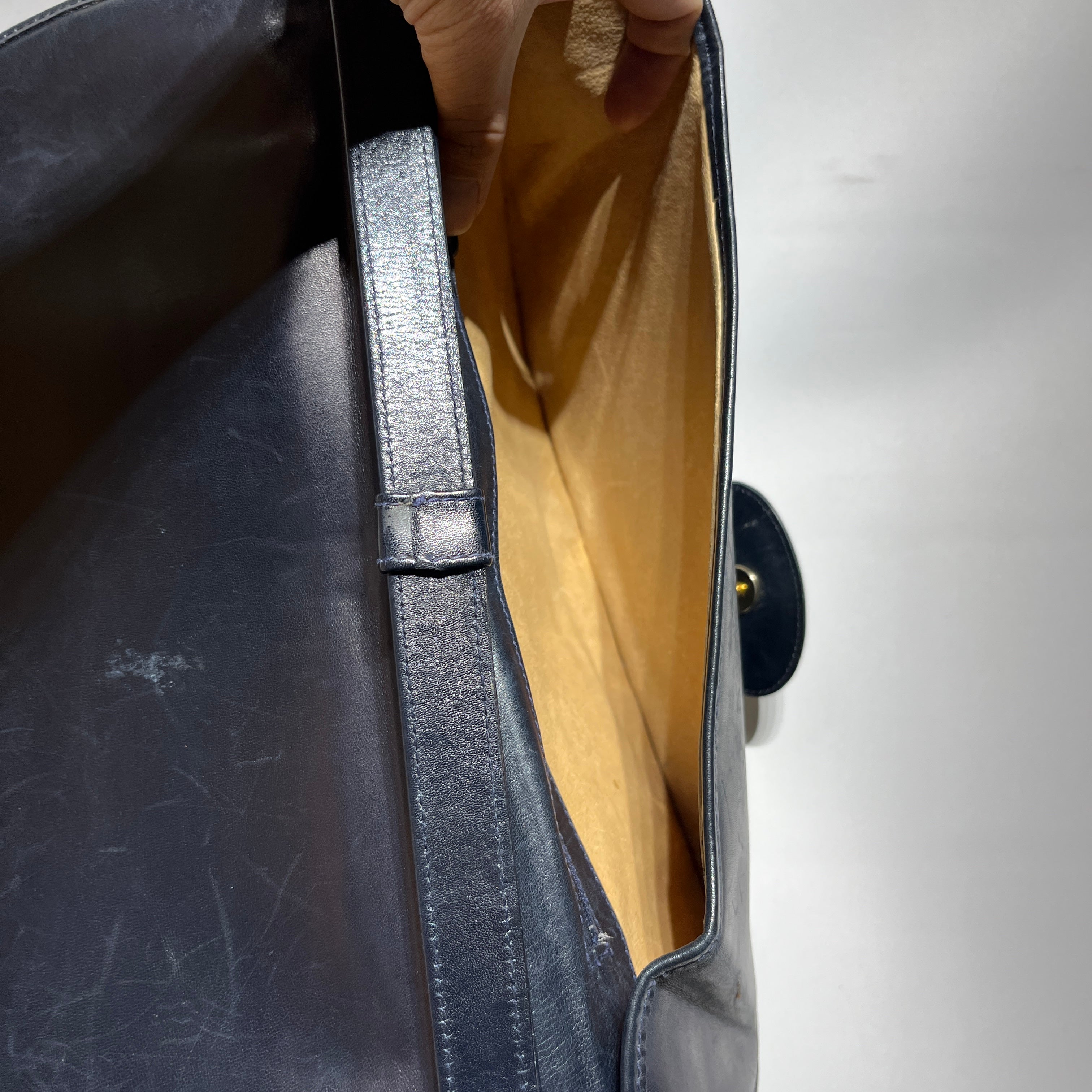 GUCCI/Hand Bag/Leather/BLK/1970S GUCCI view 6