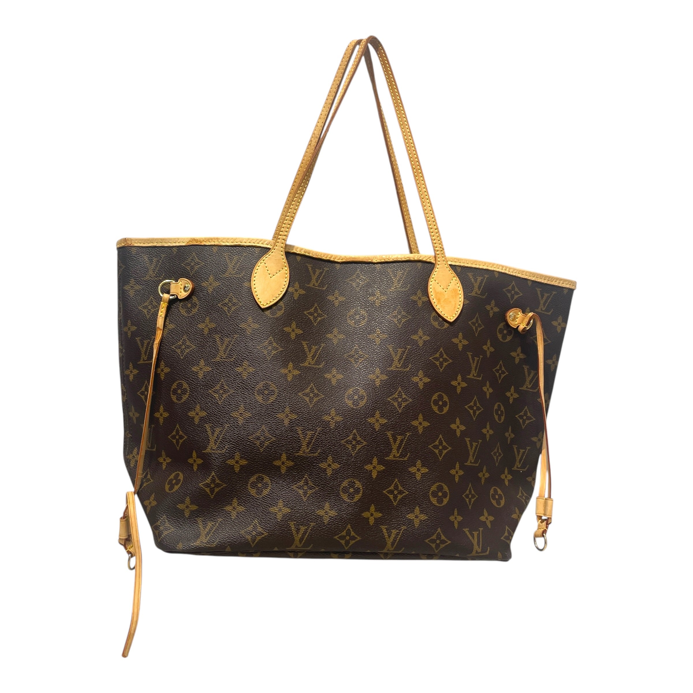 LOUIS VUITTON/Tote Bag/Monogram/Leather/BRW/Neverful Tote view 5