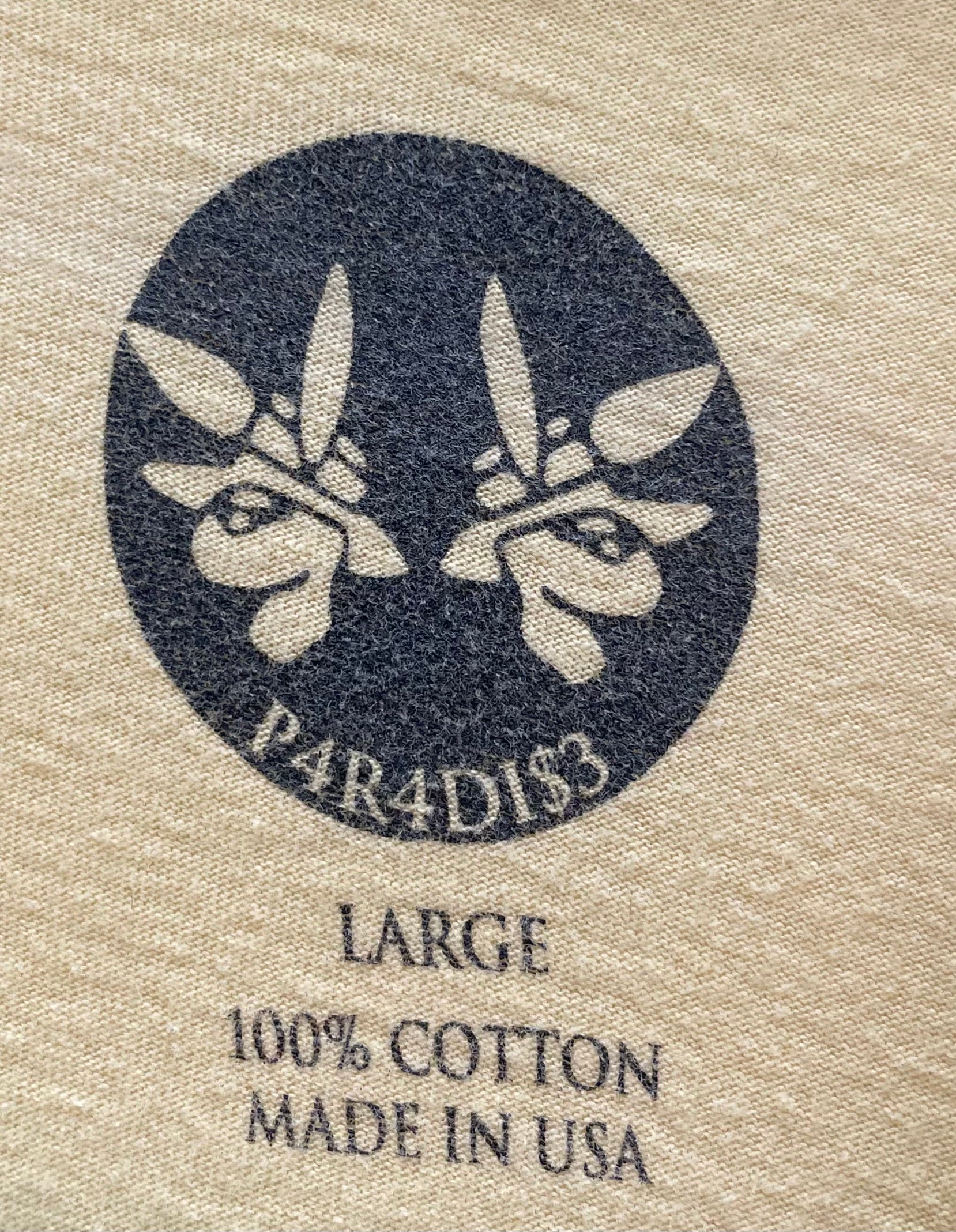 PARADISE/T-Shirt/L/Cotton/YEL/Graphic/PARADISE GRAPHIC view 3