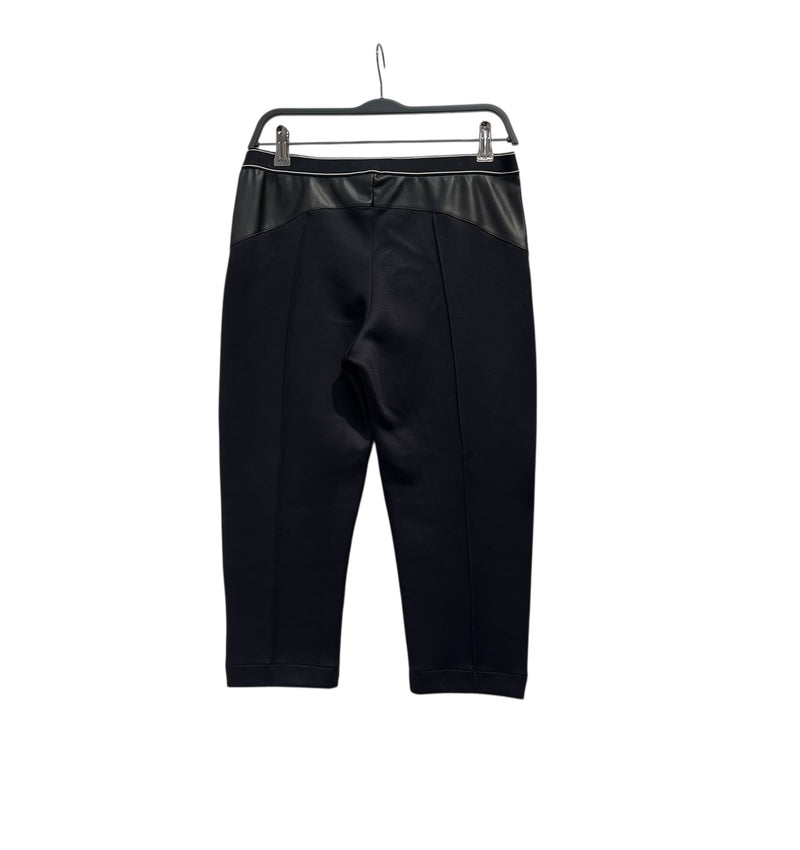 CASABLANCA/Cropped Pants/38/Polyester/NVY/LEATHER TRIM RIDING PANT