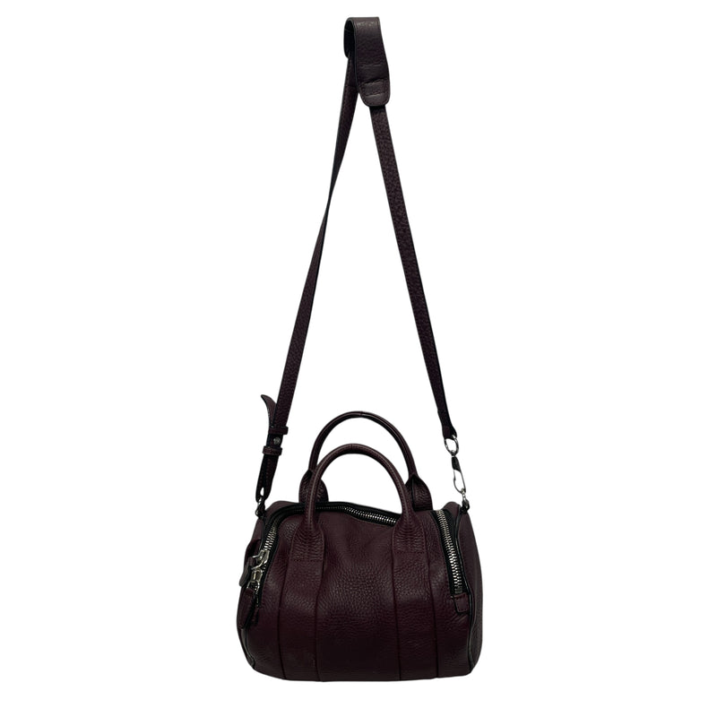 Alexander Wang/Cross Body Bag/Leather/PPL/ROCCO PLUM/SILVER HARDWARE