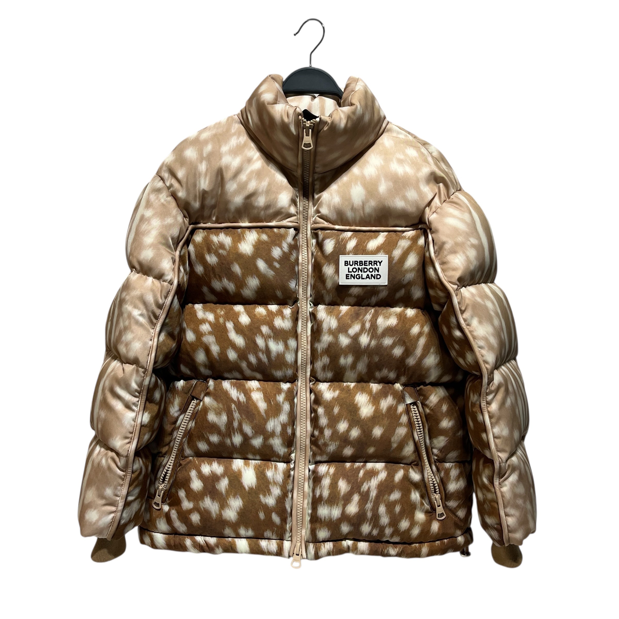 BURBERRY/Puffer Jkt/S/Animal Pattern/Nylon/MLT/deer print puffer view 1