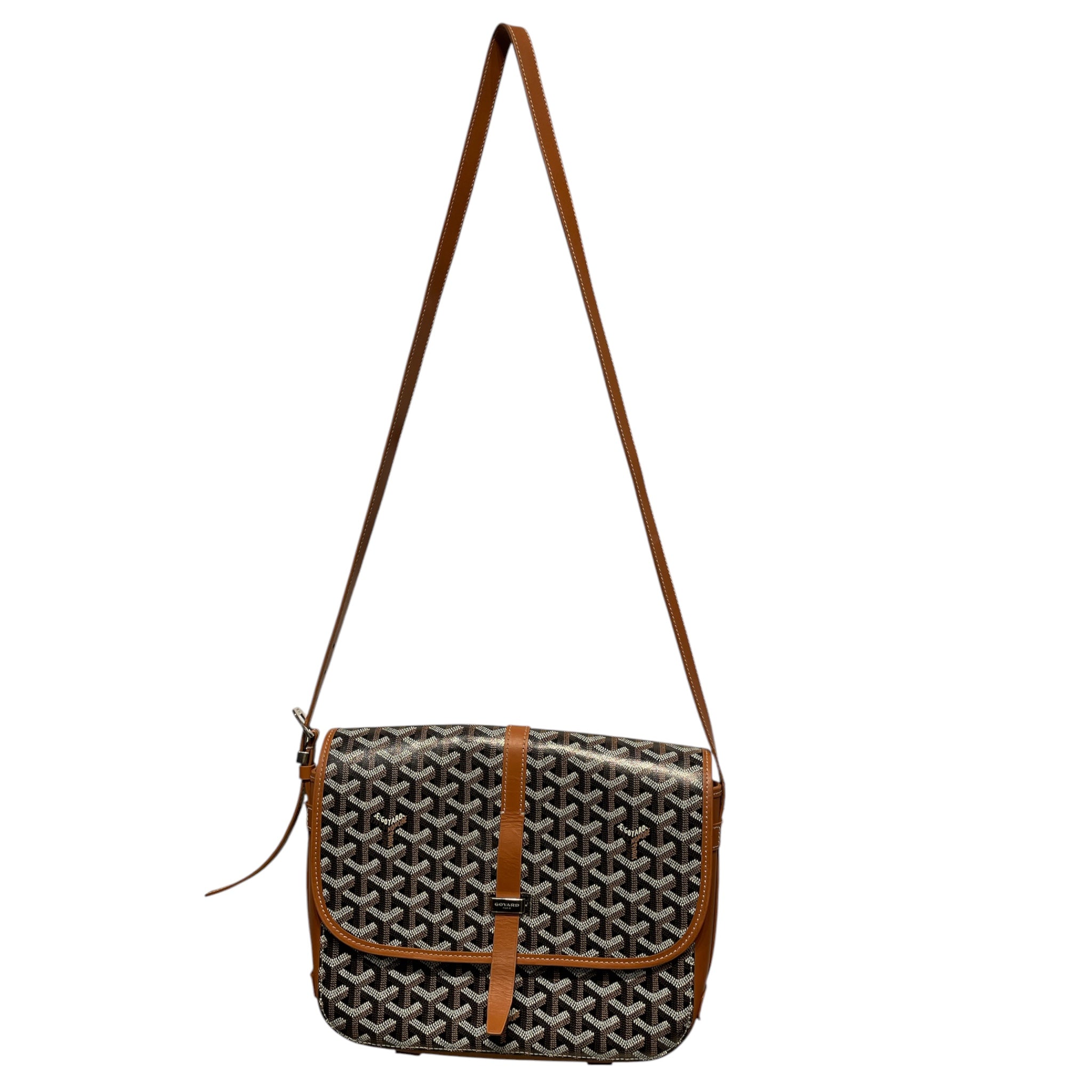 GOYARD/Cross Body Bag/Monogram/Leather/CML/GOYARD GOYARDINE BELVEDERE
