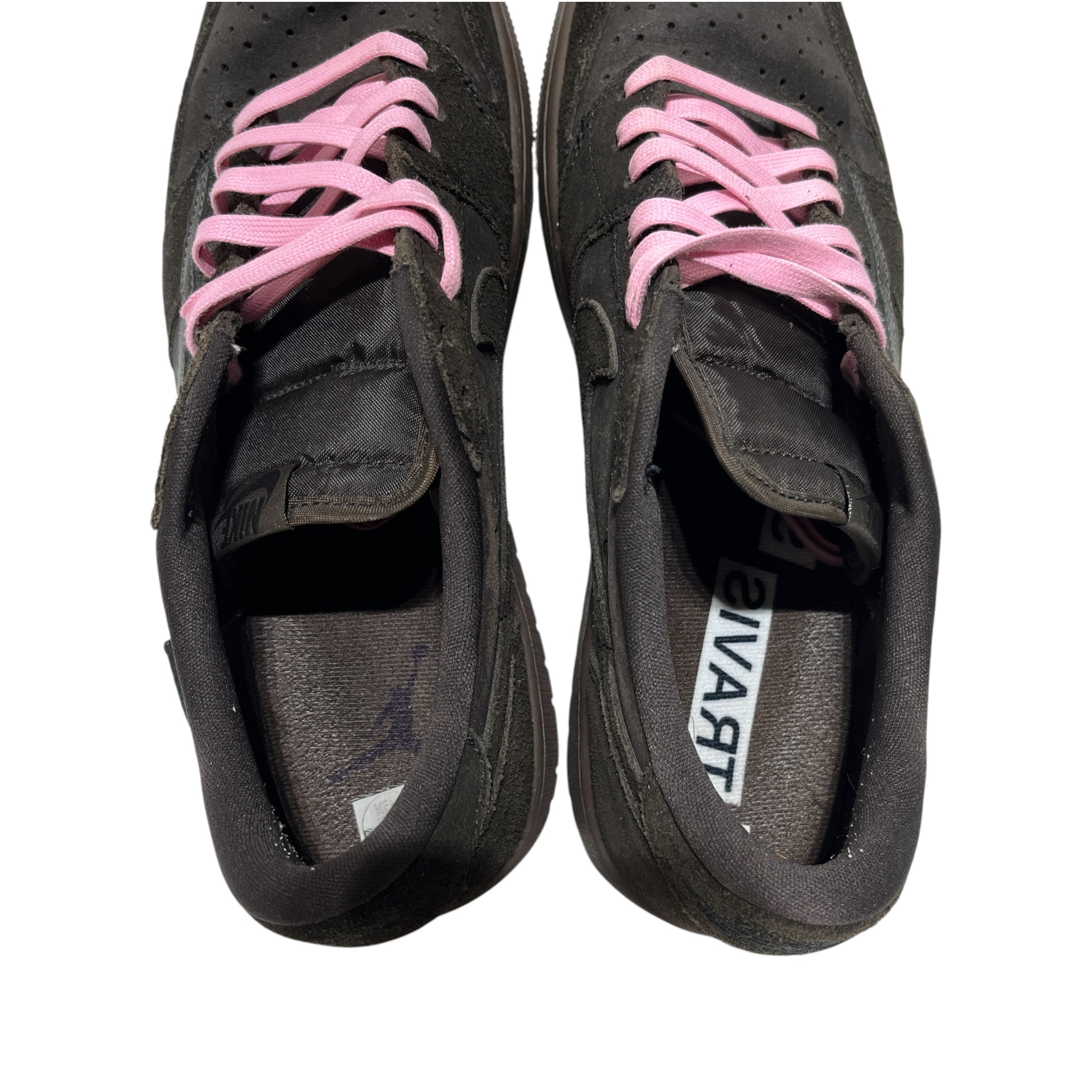 NIKE/TRAVIS SCOTT/Low-Sneakers/US 11.5/Cotton/BRW/JORDAN 1 LOW VELVET BROWN view 3