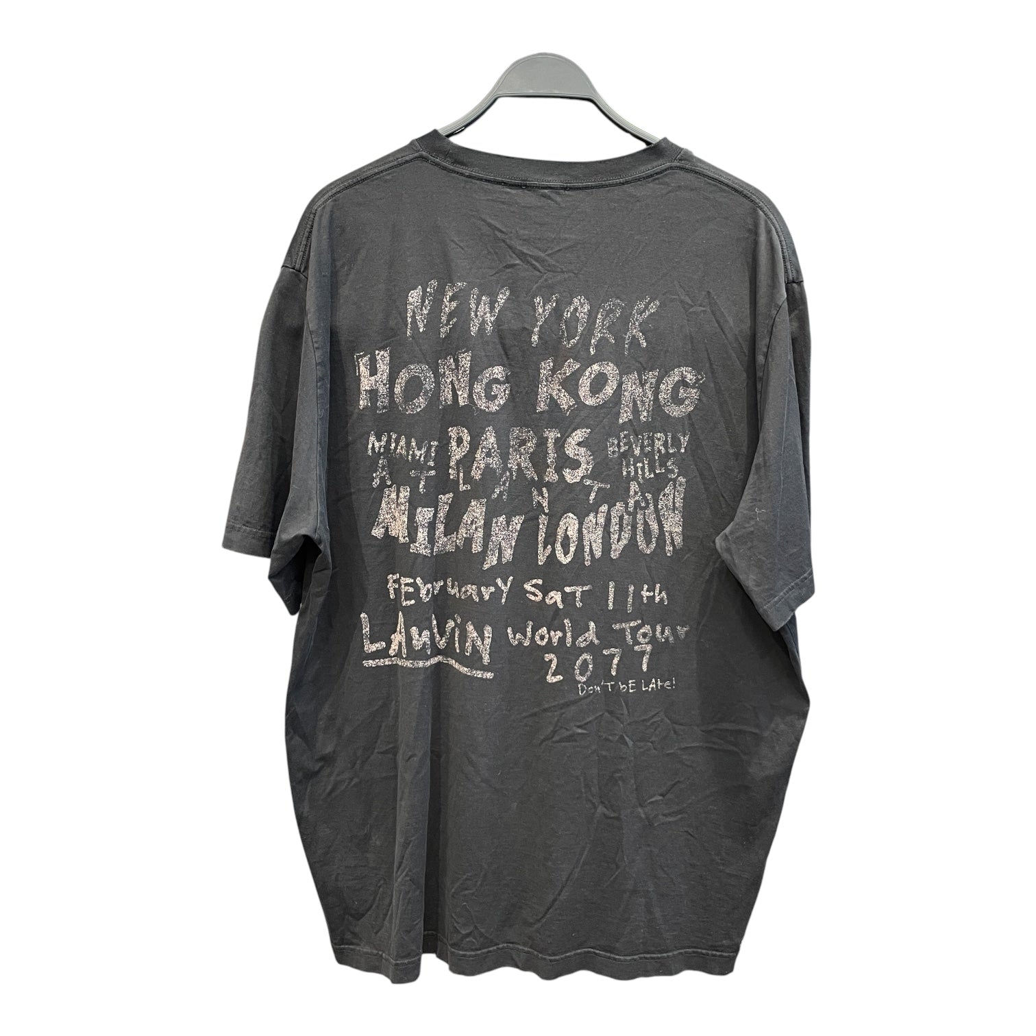 LANVIN/T-Shirt/2X/Cotton/BLK/Graphic/LANVIN TS/SS GRAPHIC FRONT view 1
