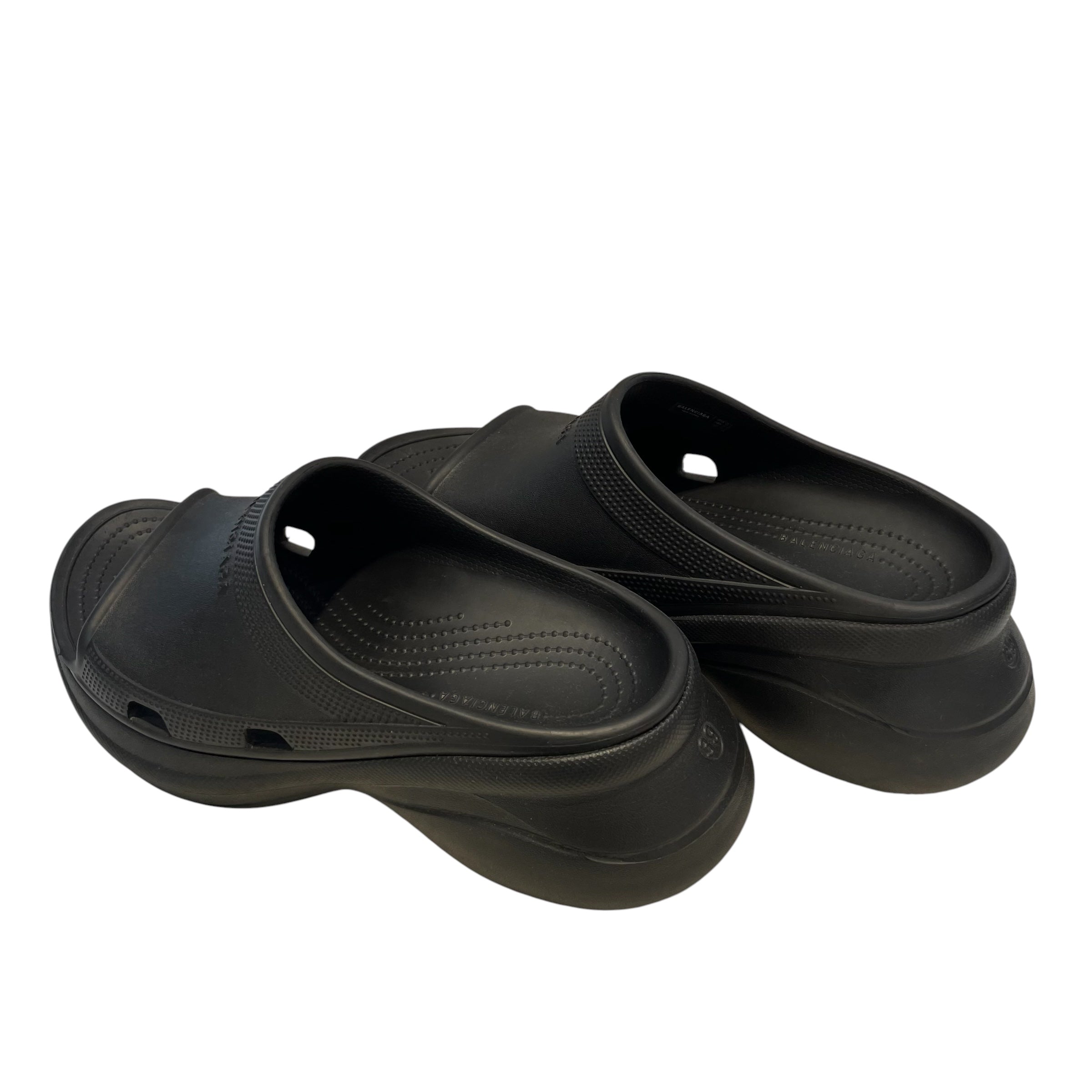 BALENCIAGA/Shoes/EU 39/BLK/clogs/crocs view 2