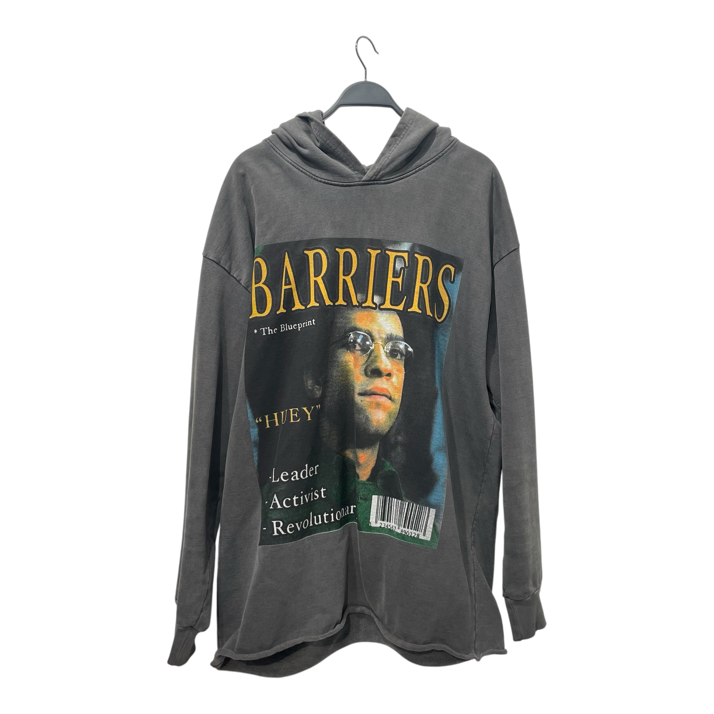 BARRIERS/Hoodie/XXL/Graphic/Cotton/GRY/huey newton hoodie view 1