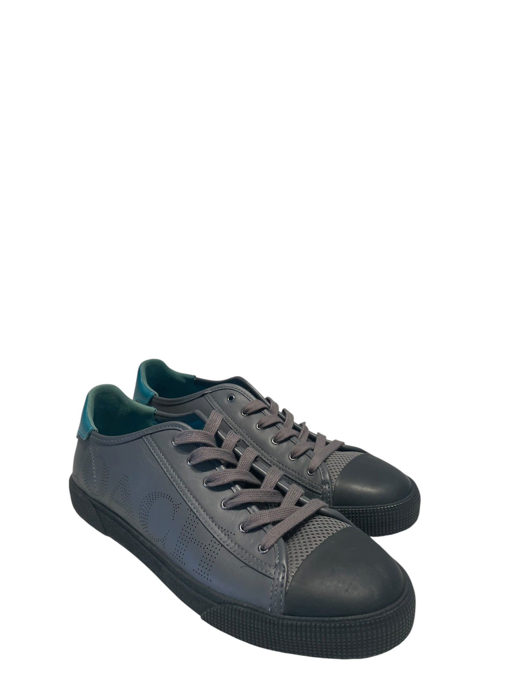 COACH/Low-Sneakers/US 8.5/GRY/Green Ankle Logo view 1