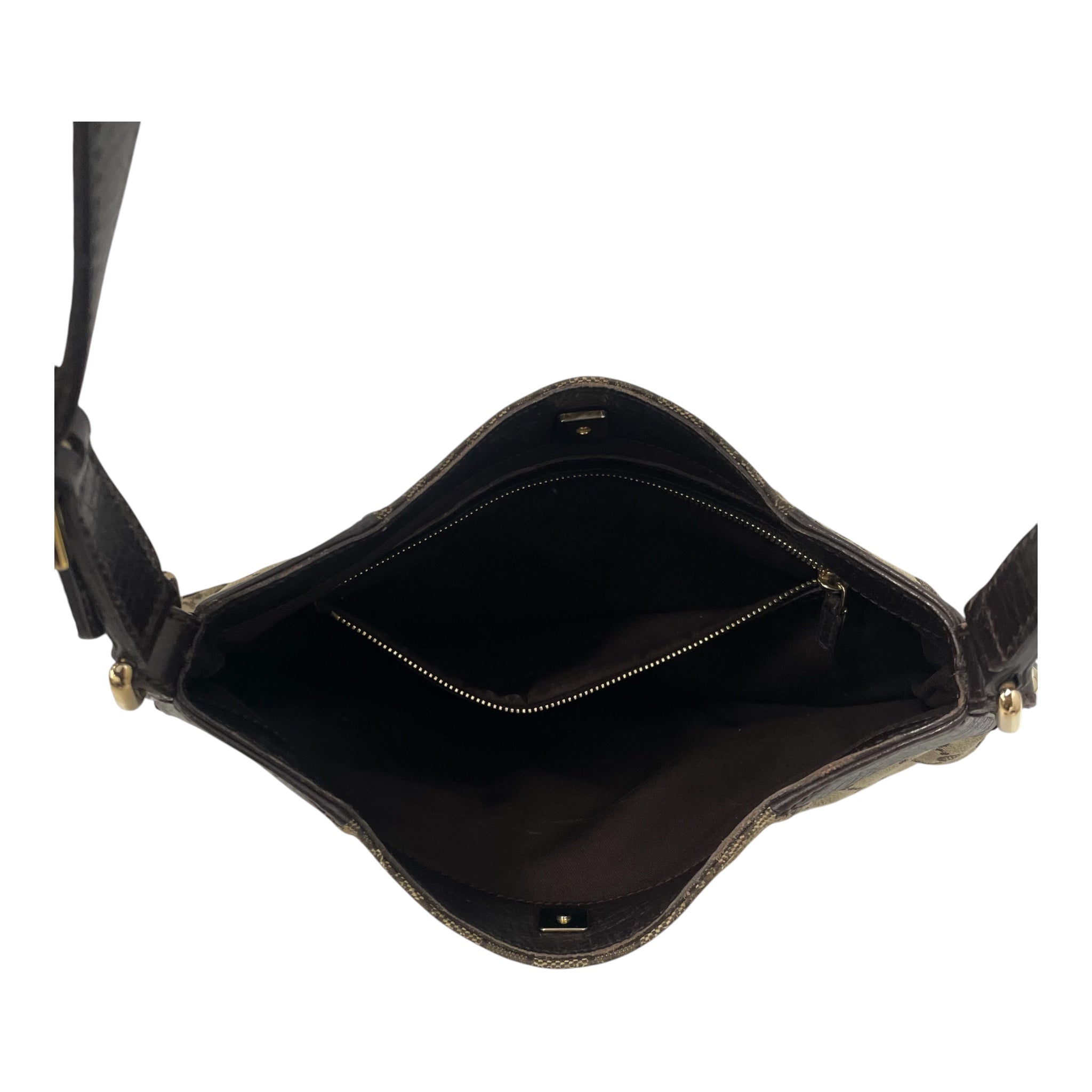 GUCCI/Bag/Monogram/BRW/CANVASGOLDBUCCKLE view 3