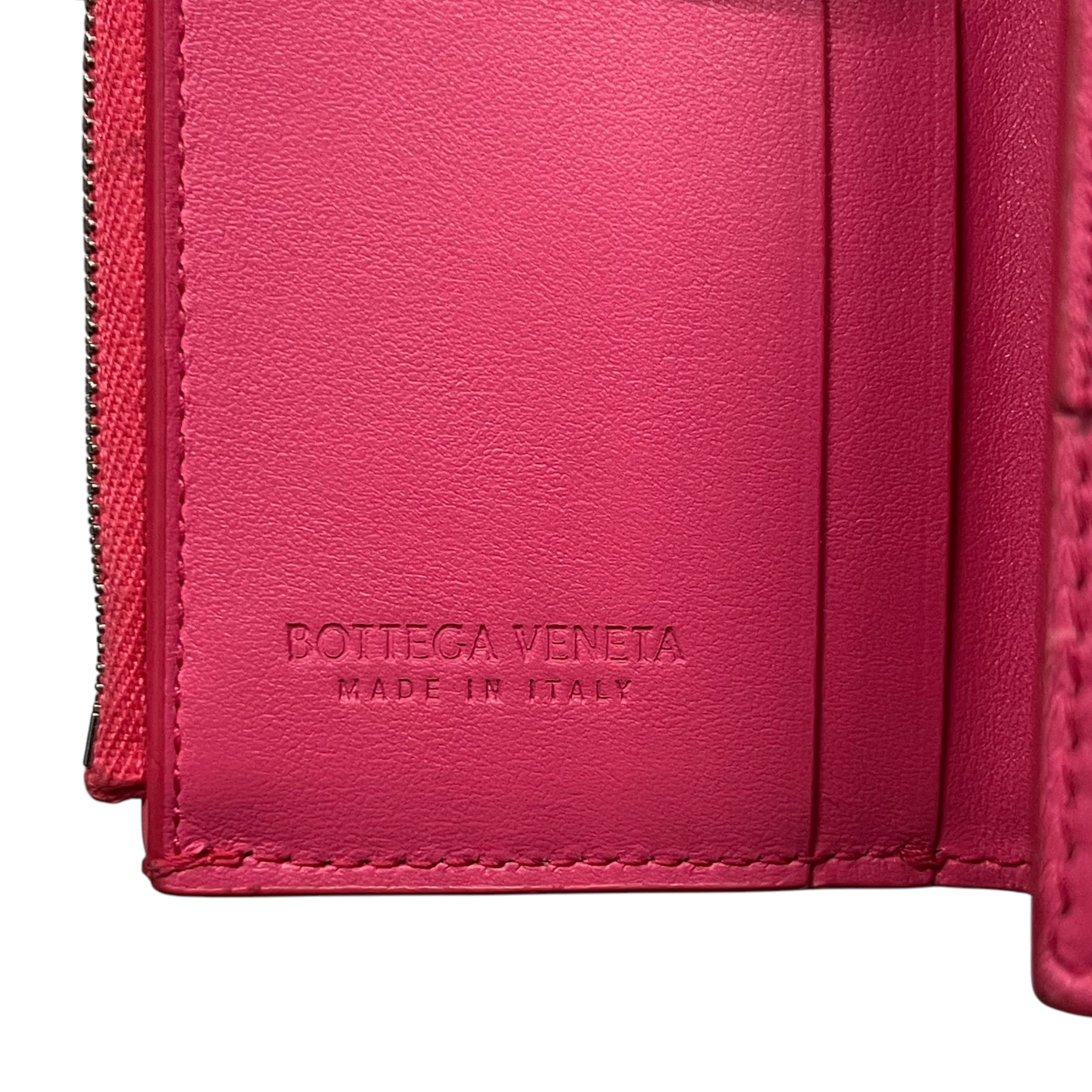 BOTTEGA VENETA/Trifold Wallet/Leather/PNK/ view 3