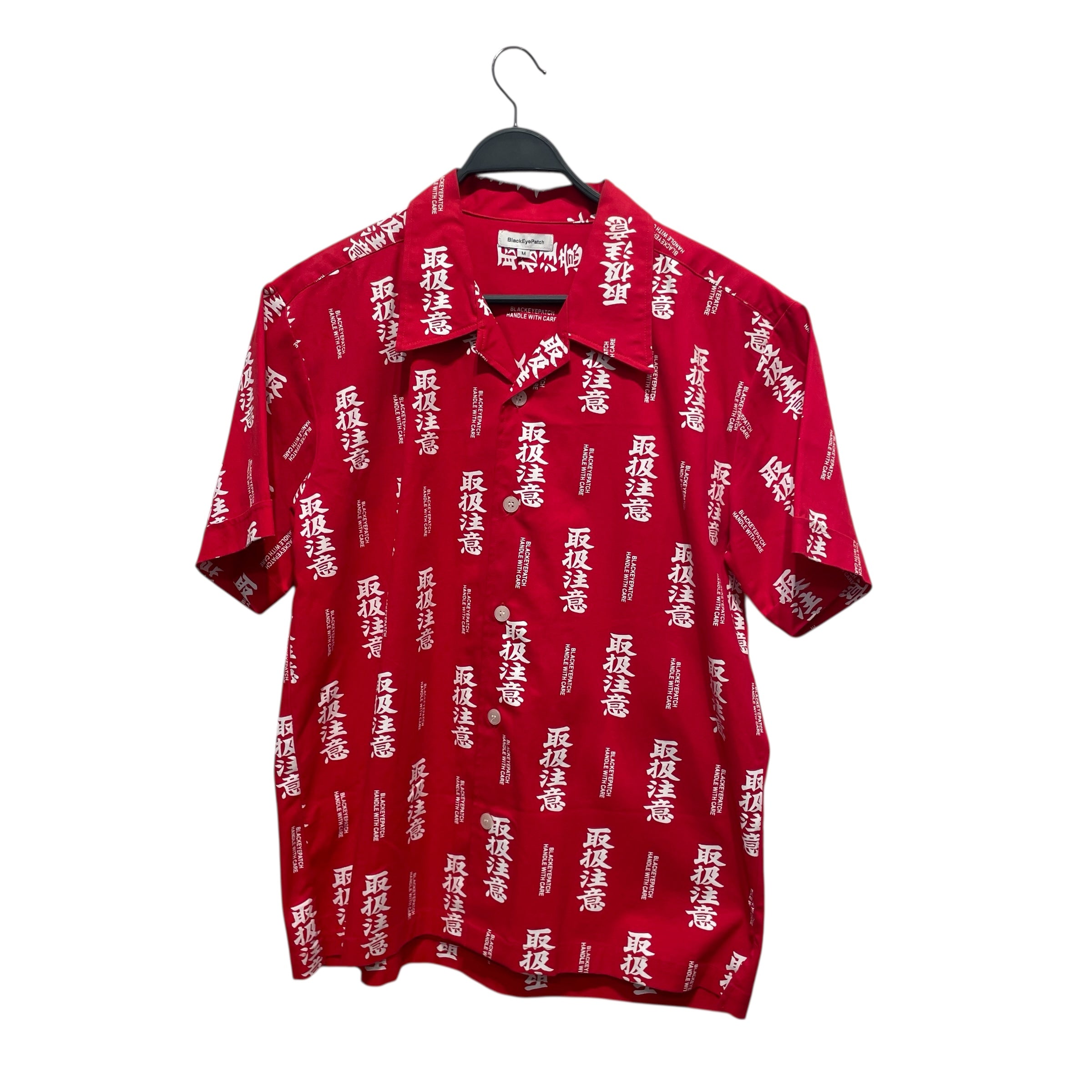 THE BLACK EYE PATCH/Shirt/M/Cotton/RED/All Over Print/ view 1