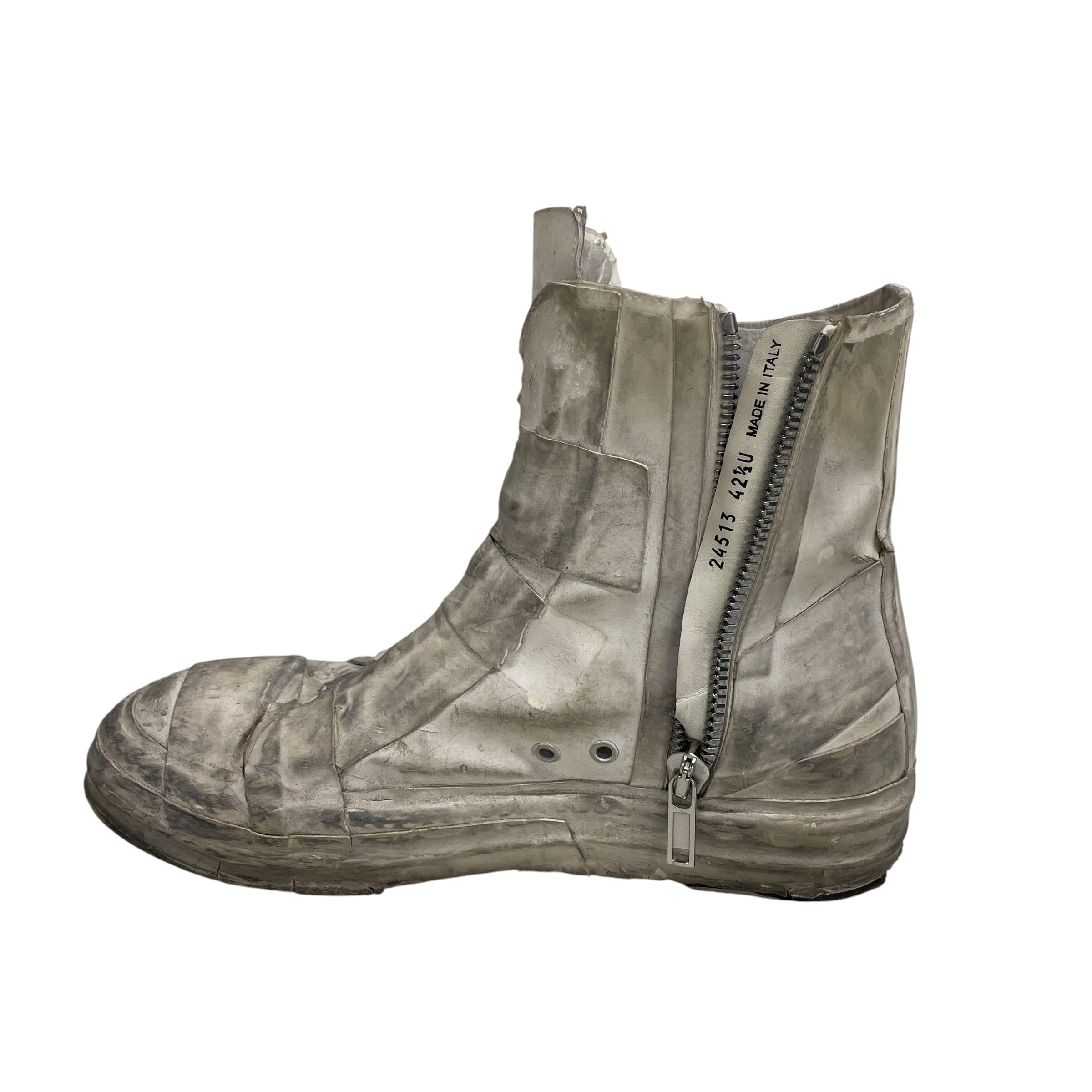 Rick Owens/Hi-Sneakers/EU 42.5/WHT/RAMONES HIGH/ TAPE/ MUMMY view 8