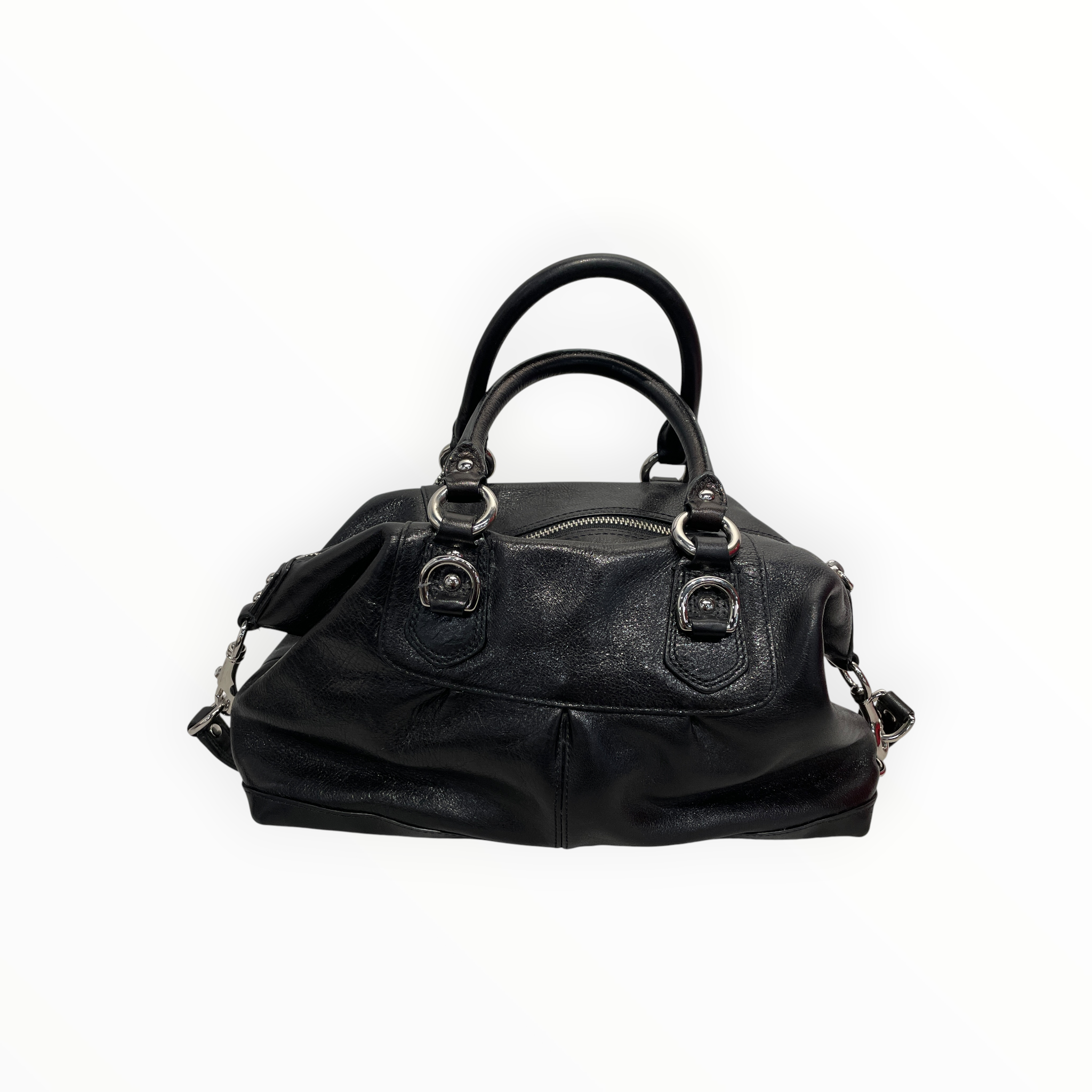 COACH/Bag/Leather/BLK/satchel view 2