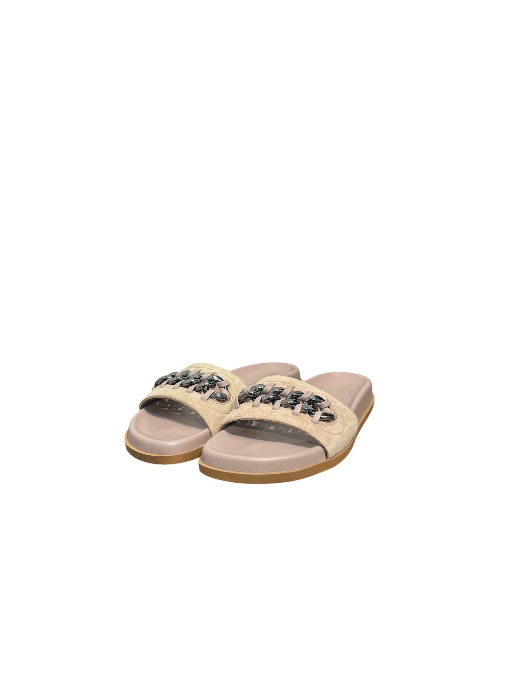 VALENTINO GARAVANI/Sandals/EU 37/Suede/BEG/CLVR CHAIN view 3