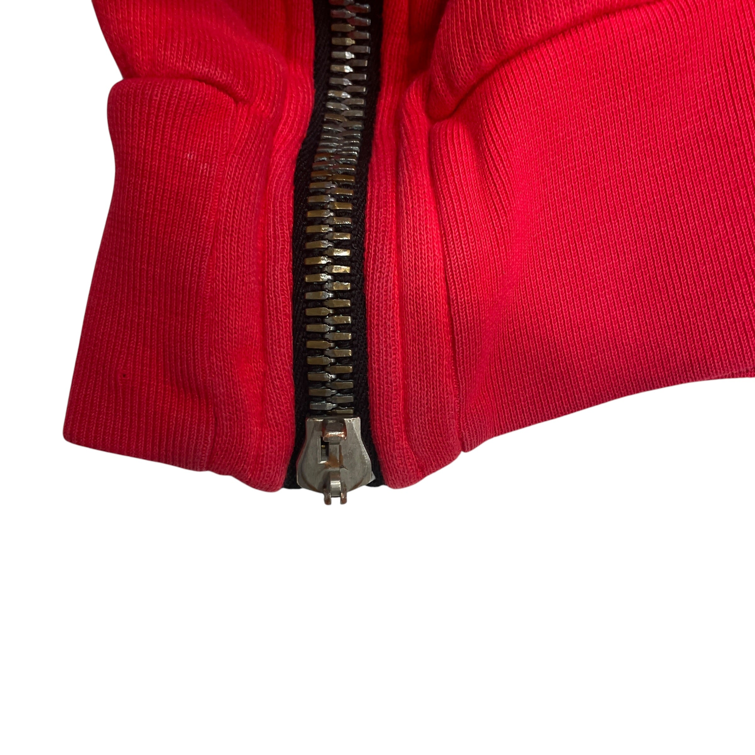 BALMAIN/Zip Up Hoodie/XL/Cotton/RED/PATCHWORK view 5