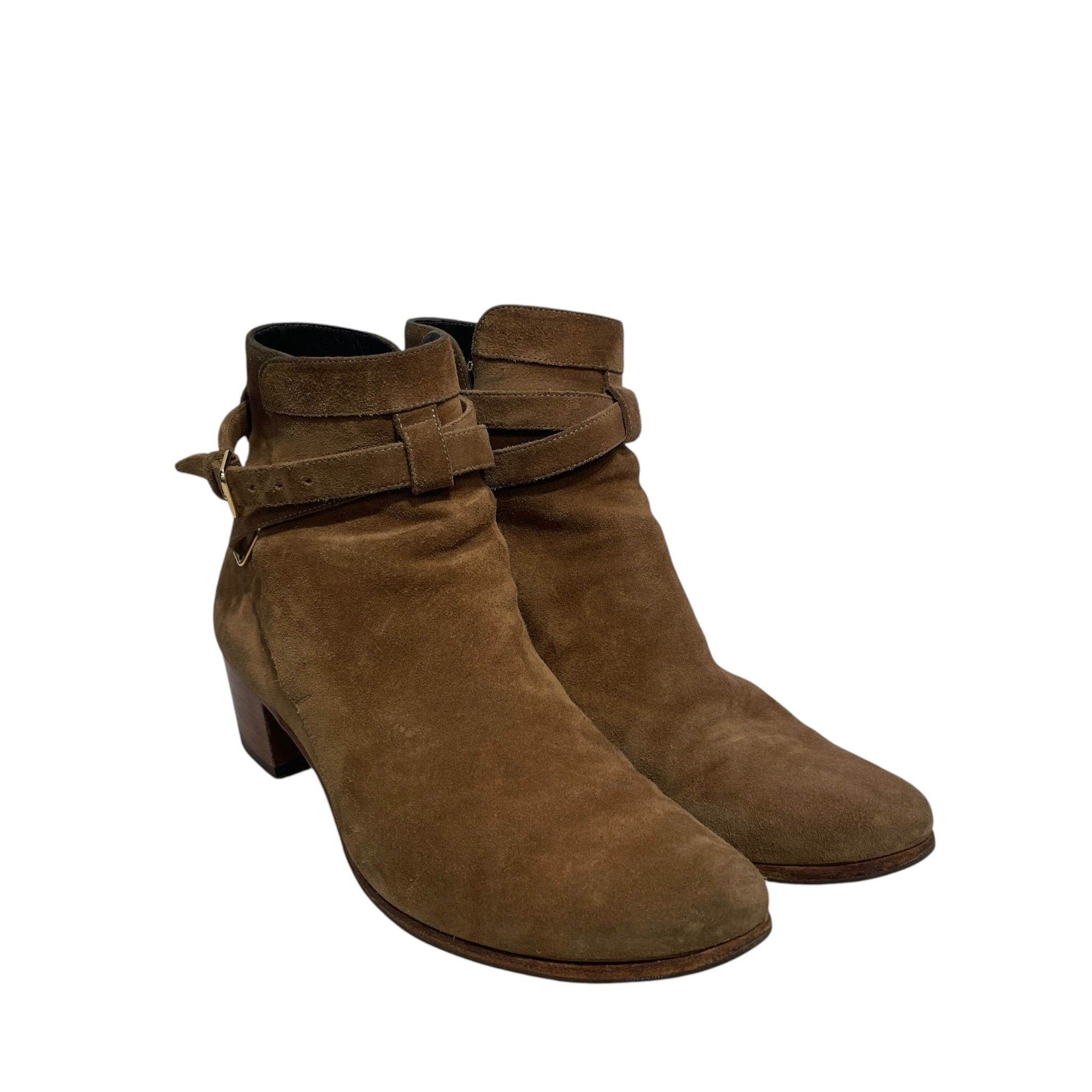 SAINT LAURENT/Boots/EU 39.5/Suede/CML/Patent/ view 1