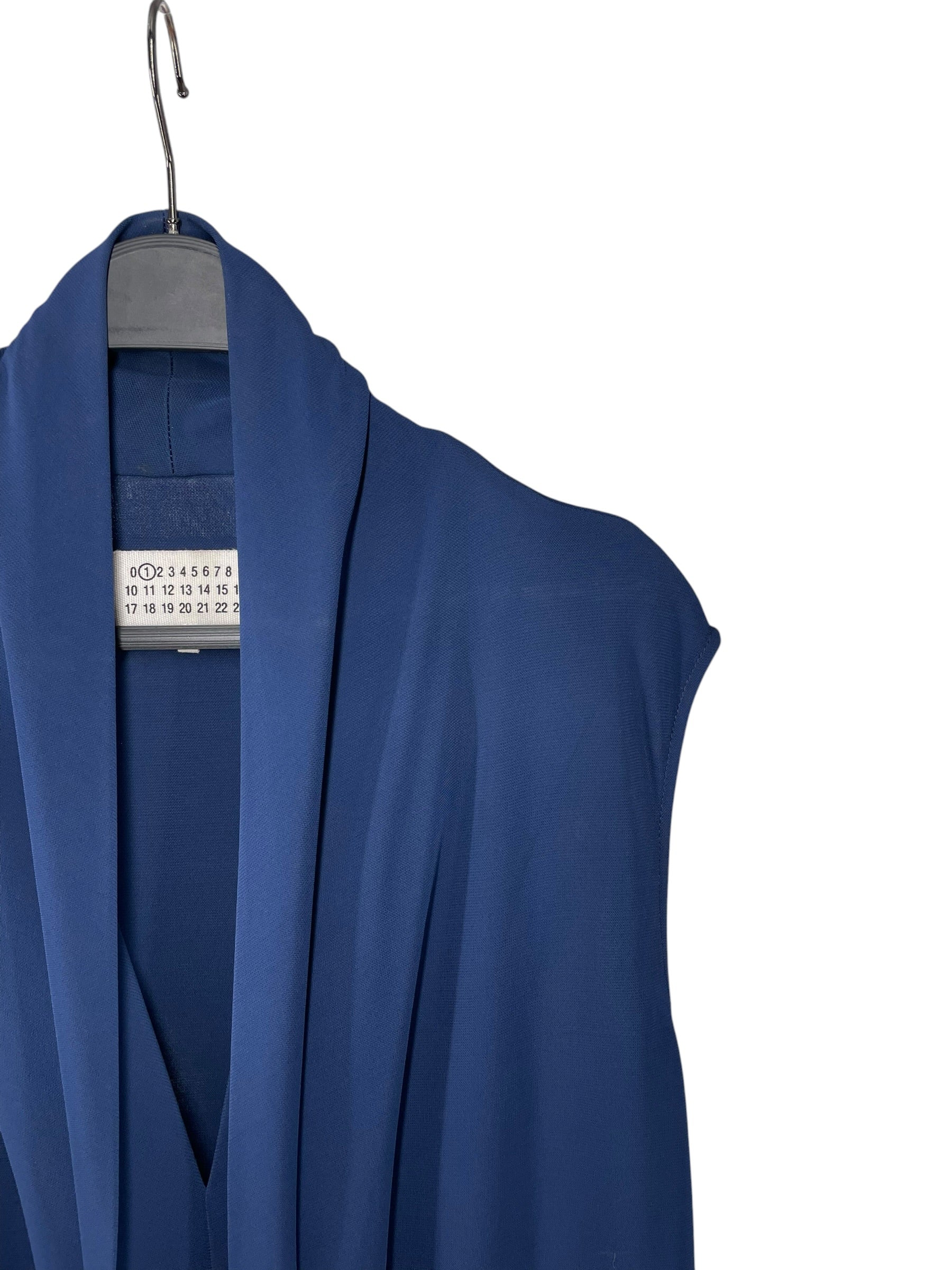 Maison Margiela/SS Blouse/38/NVY/Navy Blouse Draped  Front view 3