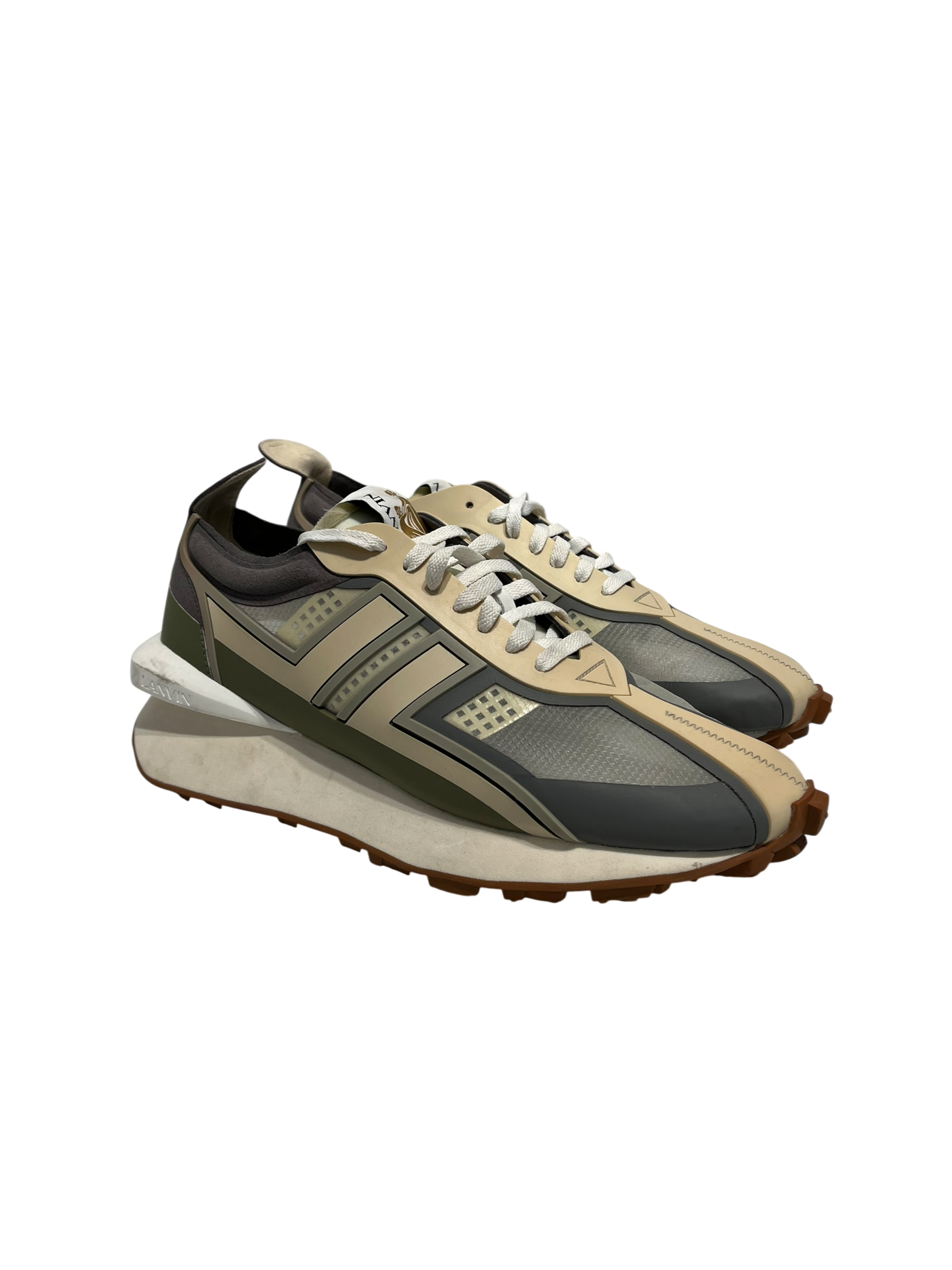 LANVIN/Low-Sneakers/EU 42/GRY/bumpr low sneaker view 1