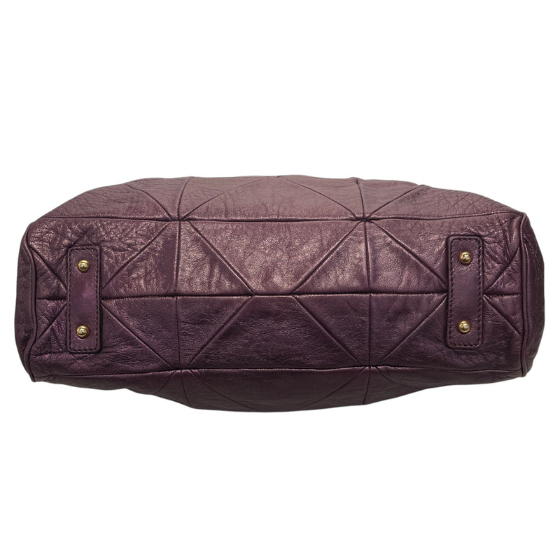 MARC JACOBS/Cross Body Bag/Leather/PPL/Quilted Stam Bag