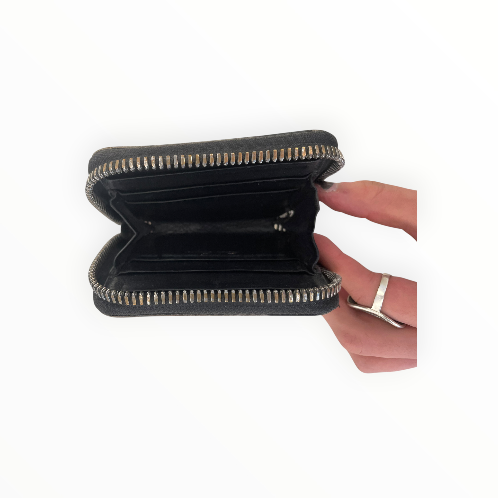 Rick Owens/Bifold Wallet/Leather/BLK/M's/ZIP WALLET view 2